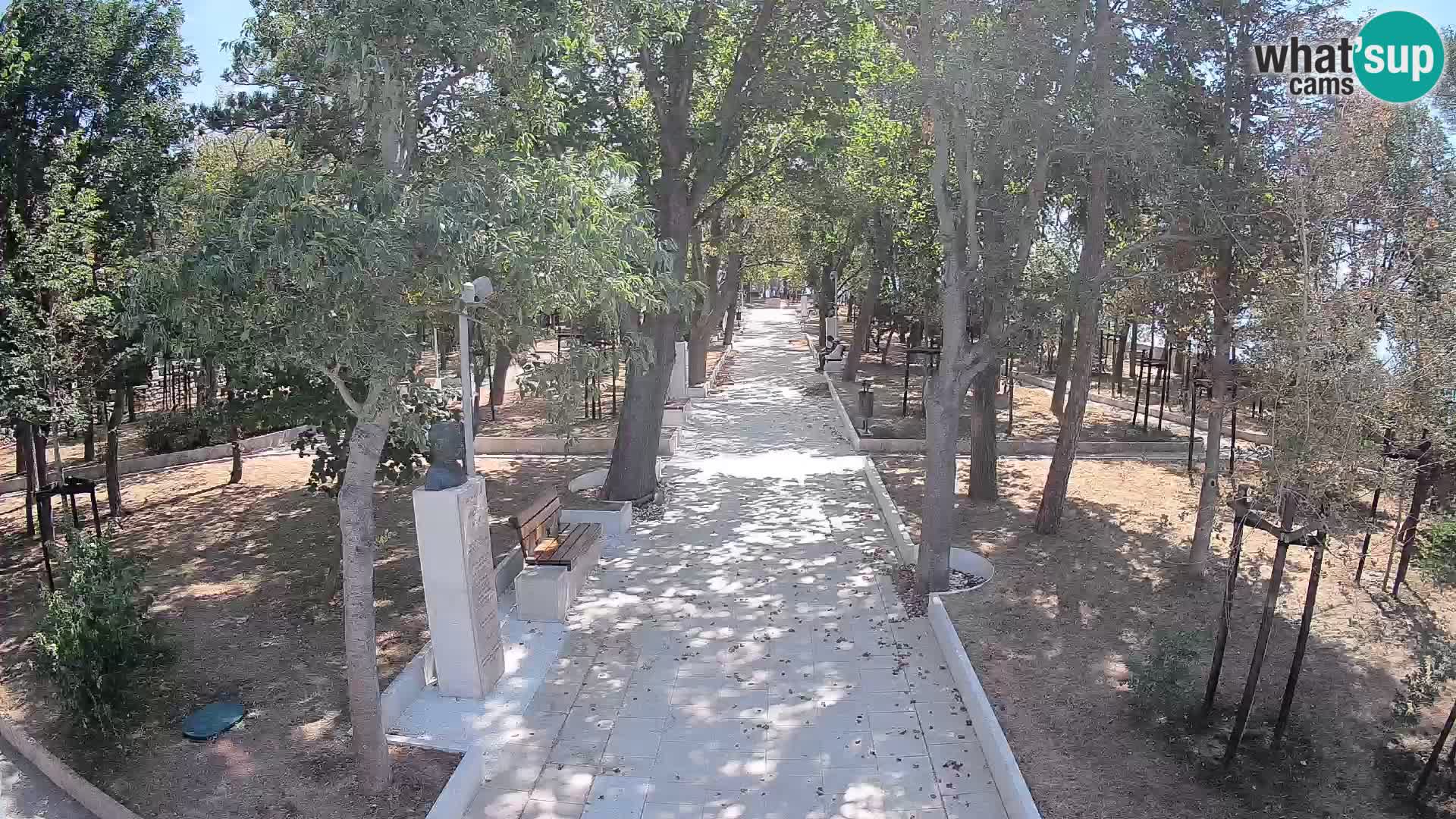 Webcam Schriftstellerpark Senj – Live am Meer