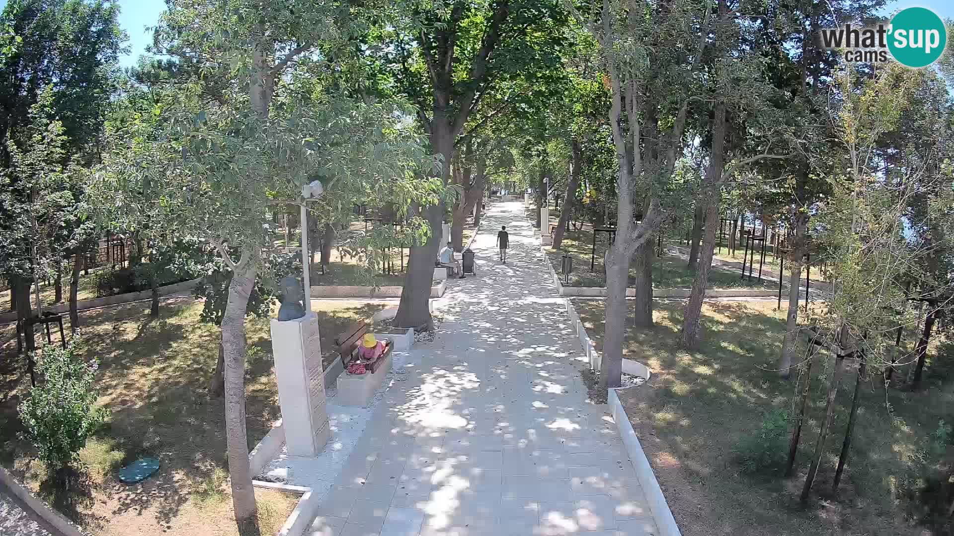 Webcam Schriftstellerpark Senj – Live am Meer