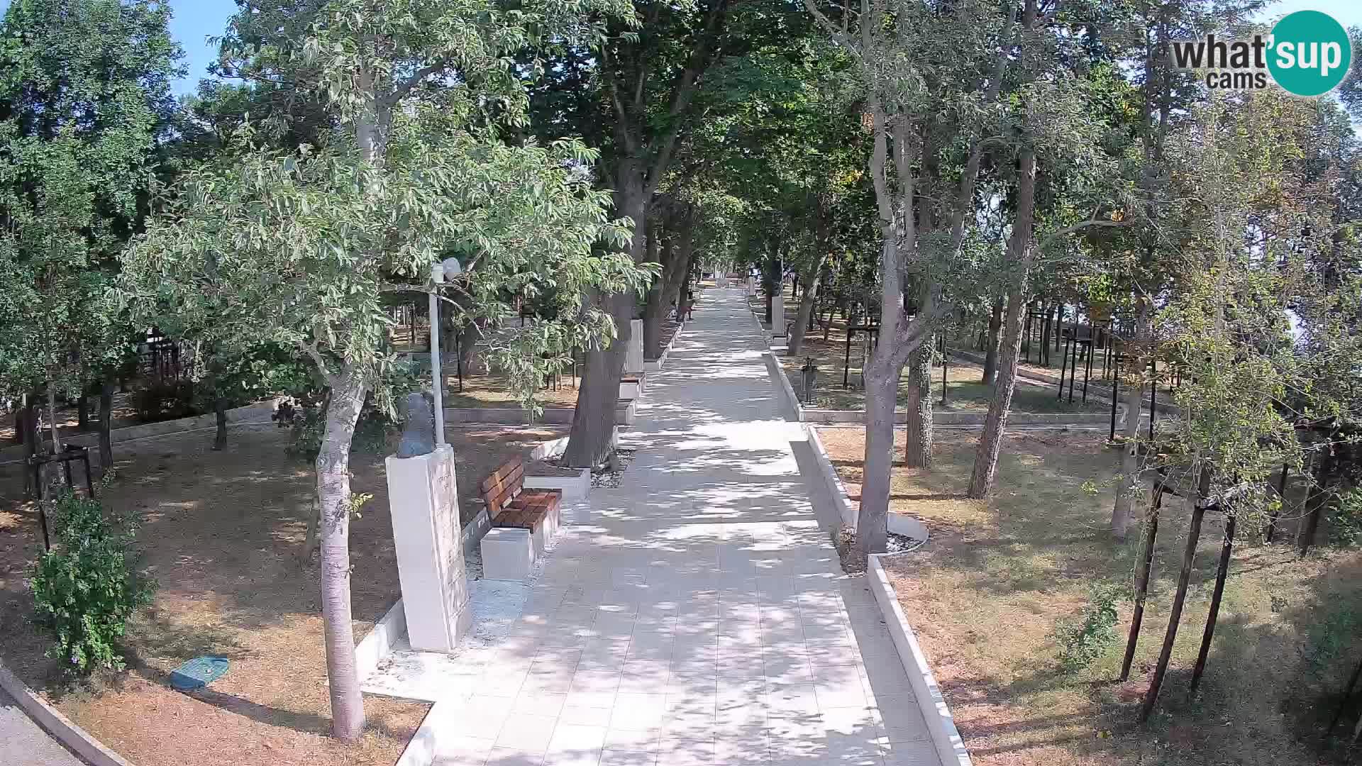 Webcam Schriftstellerpark Senj – Live am Meer