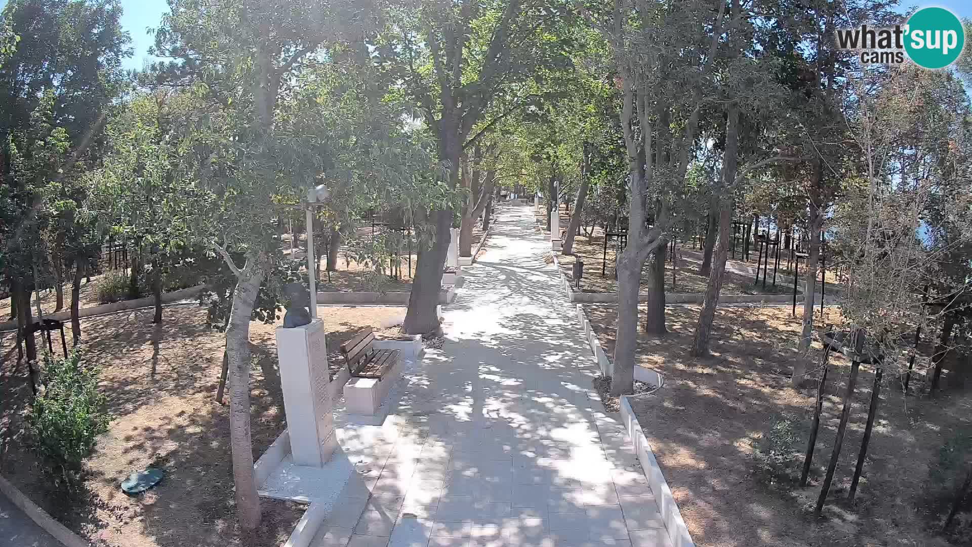 Writers’ Park Webcam Senj – Live by the Sea