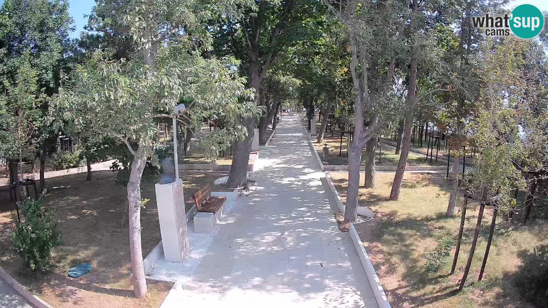 Webcam Schriftstellerpark Senj – Live am Meer