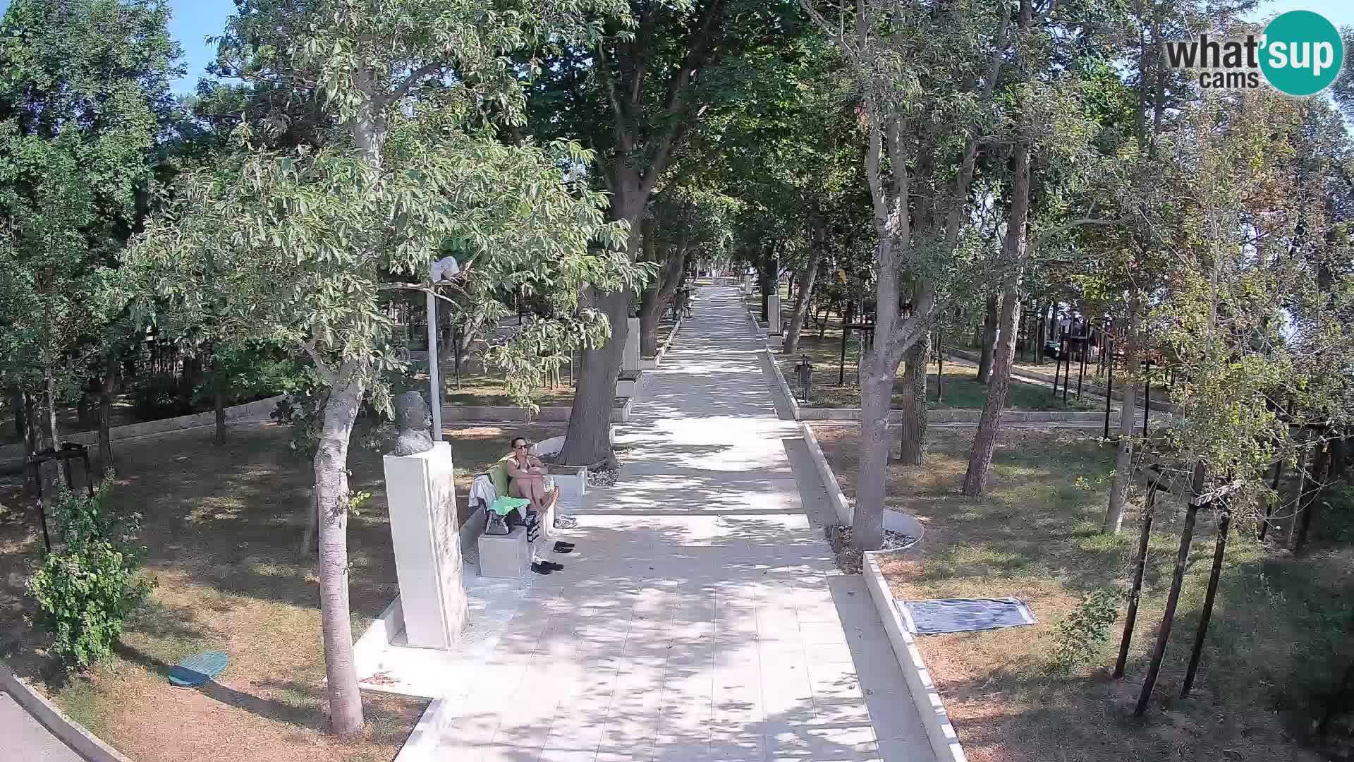 Webcam Schriftstellerpark Senj – Live am Meer