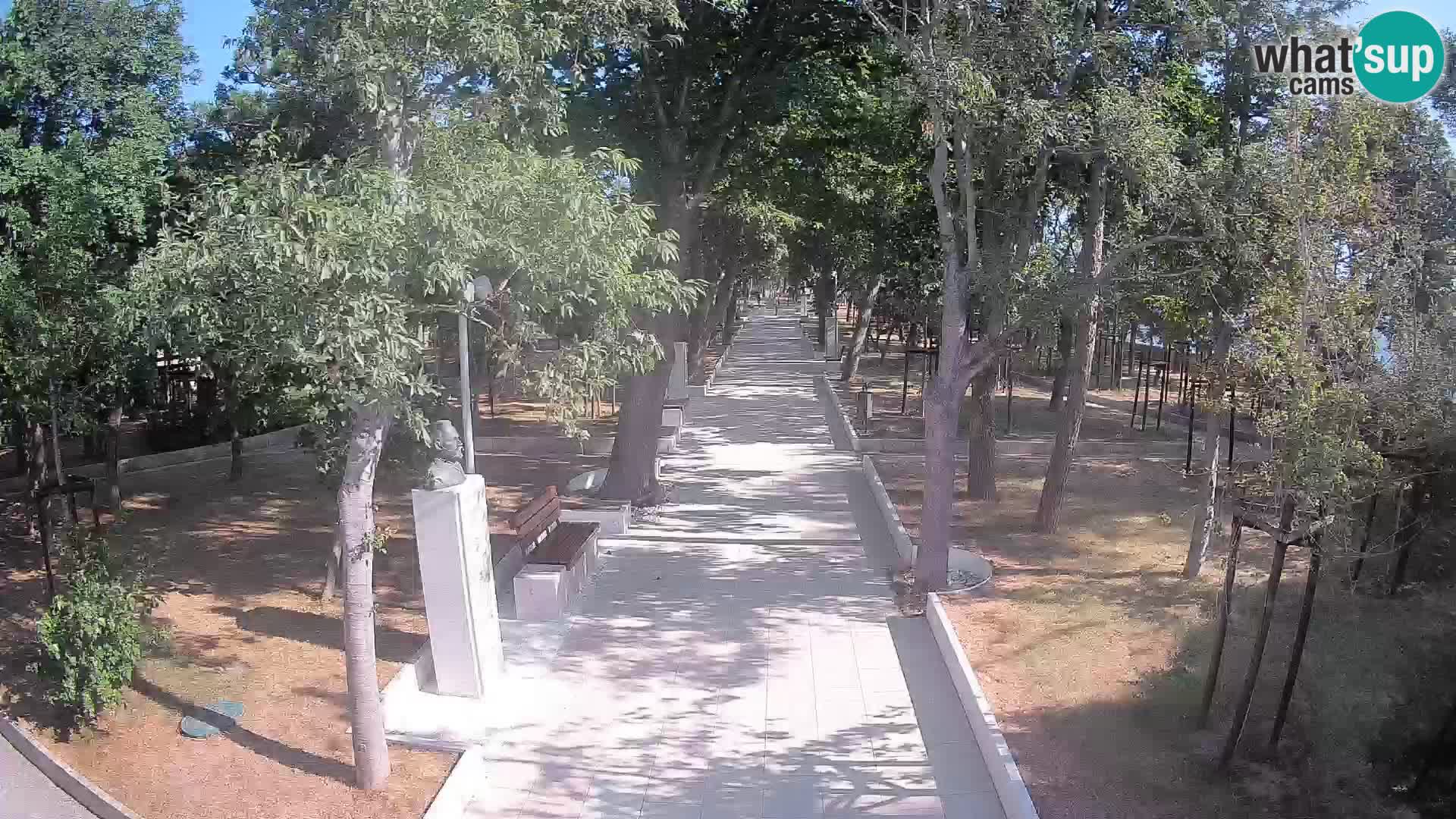Webcam Schriftstellerpark Senj – Live am Meer