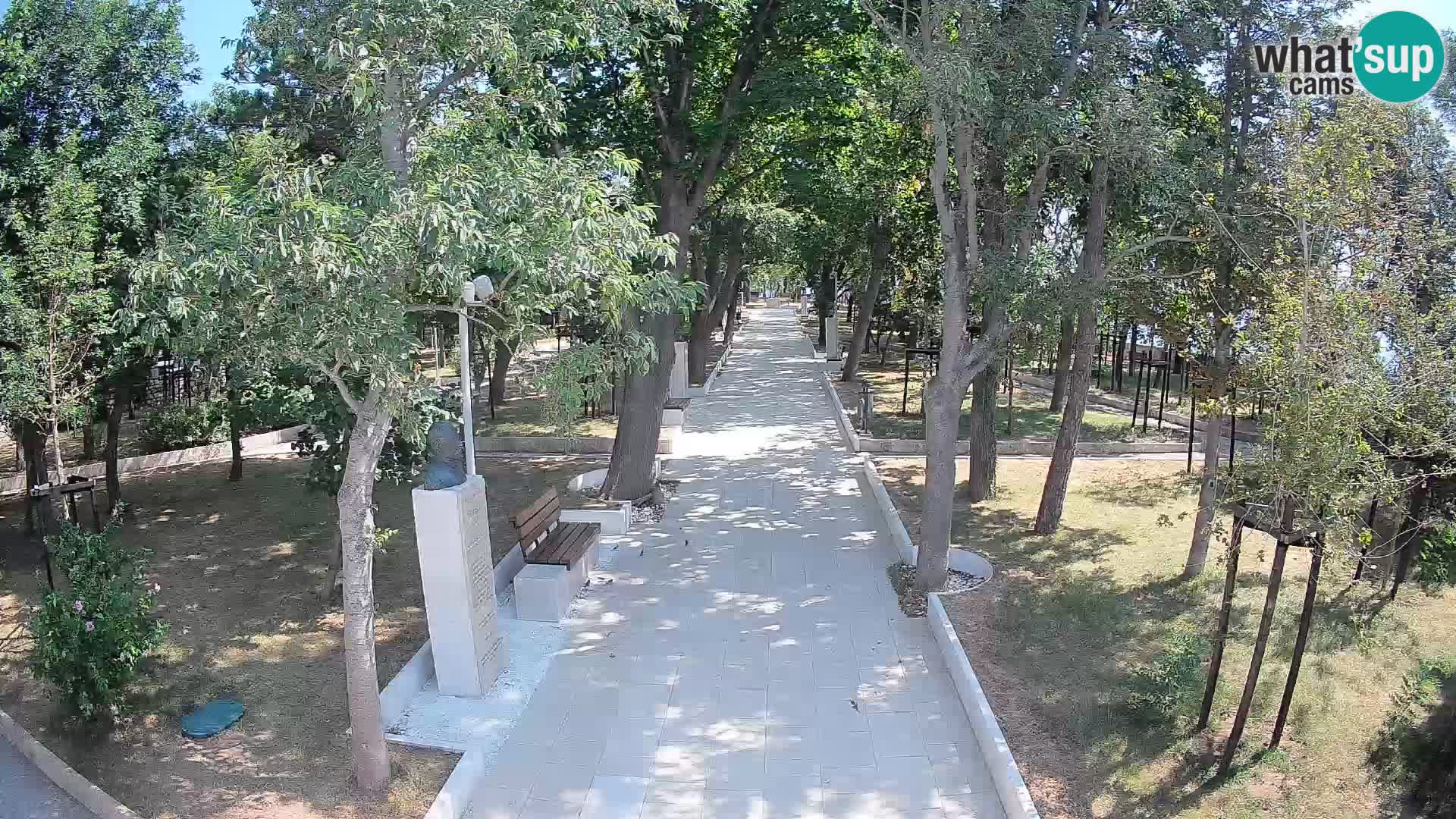 Webcam Schriftstellerpark Senj – Live am Meer