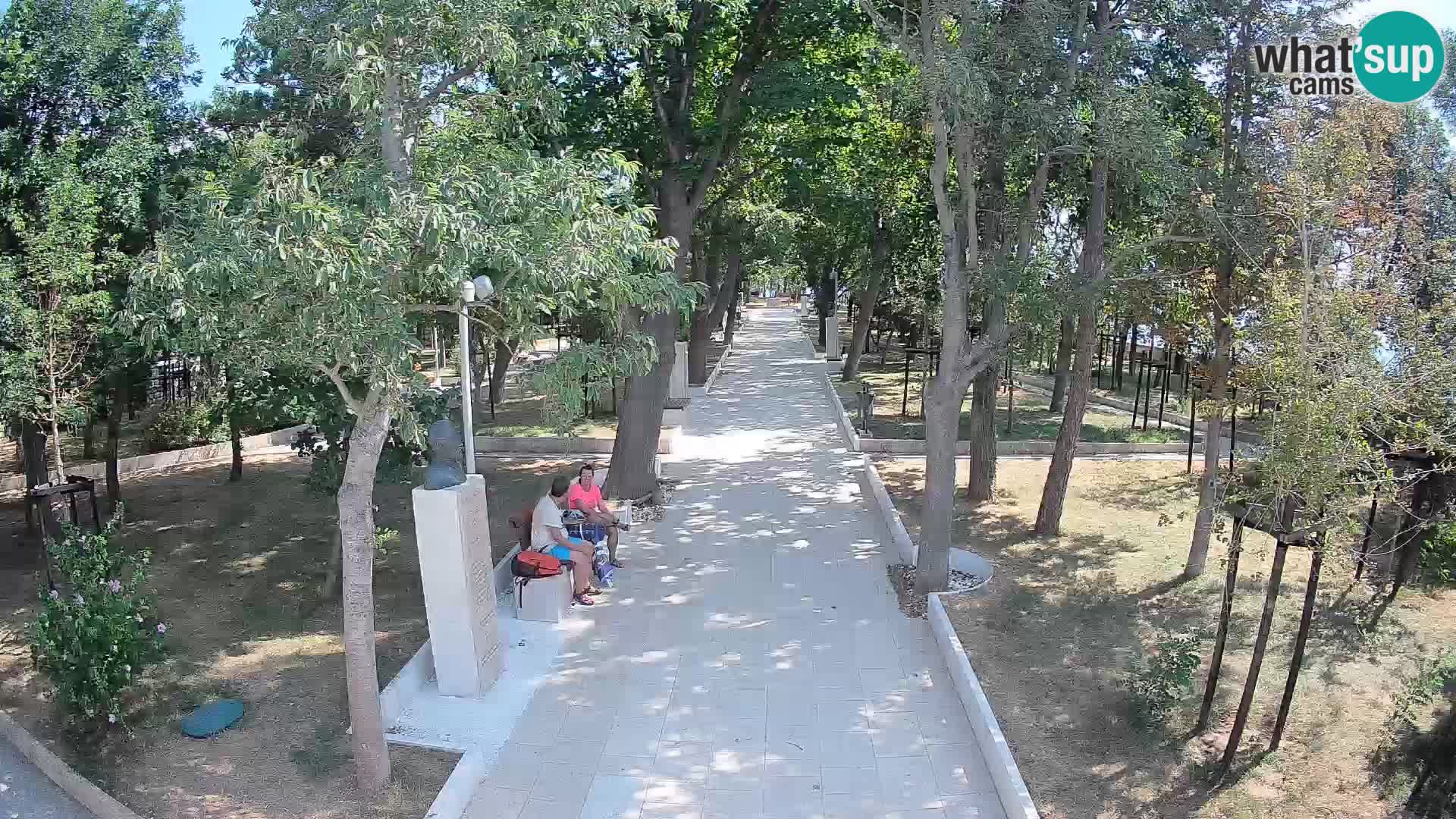 Webcam Schriftstellerpark Senj – Live am Meer