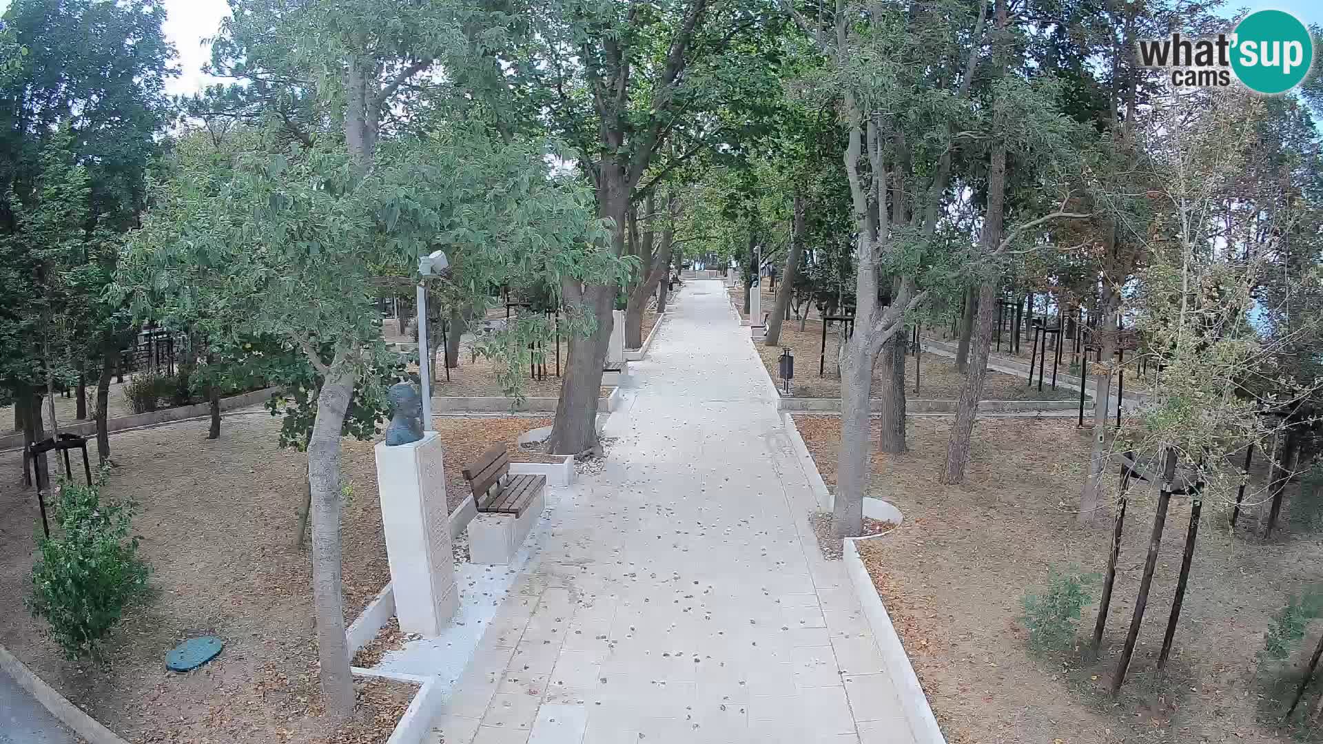 Writers’ Park Webcam Senj – Live by the Sea