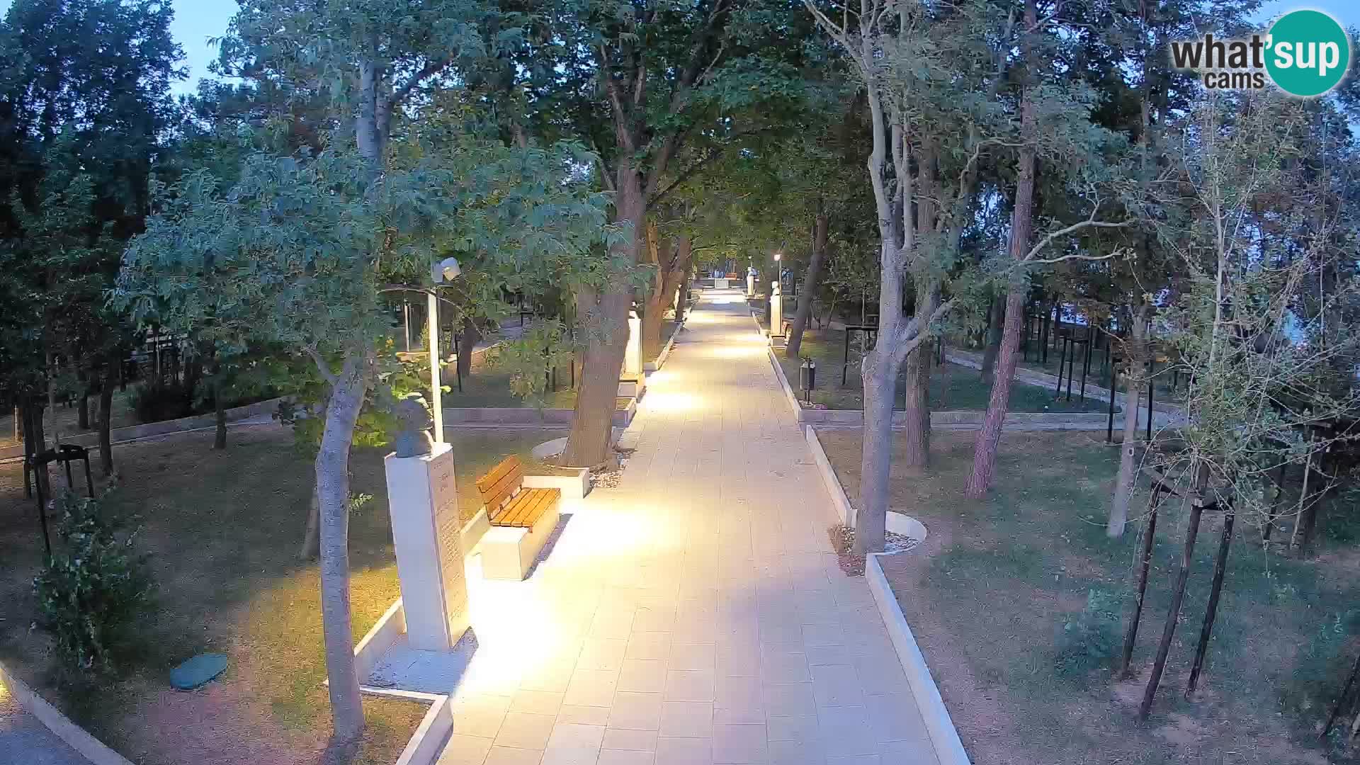 Webcam Schriftstellerpark Senj – Live am Meer