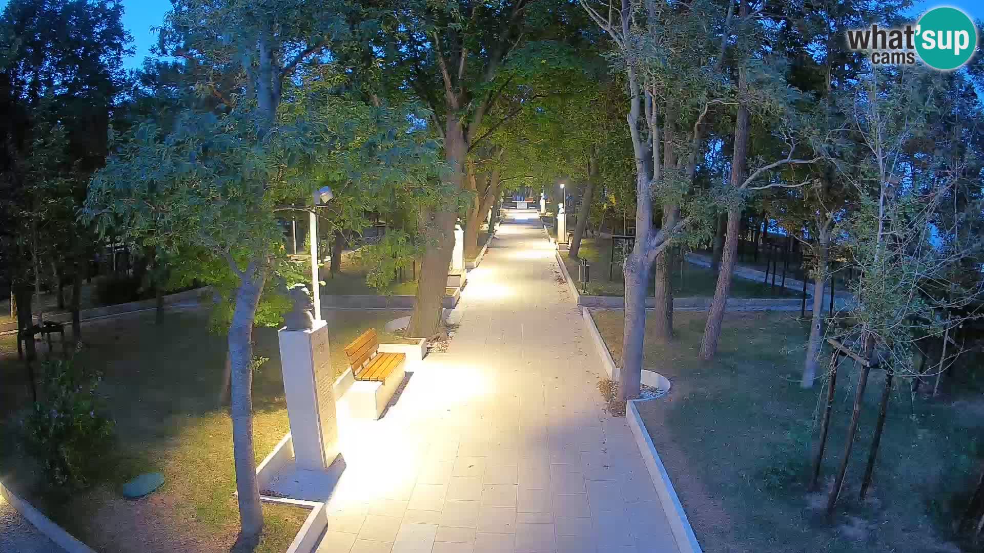 Writers’ Park Webcam Senj – Live by the Sea