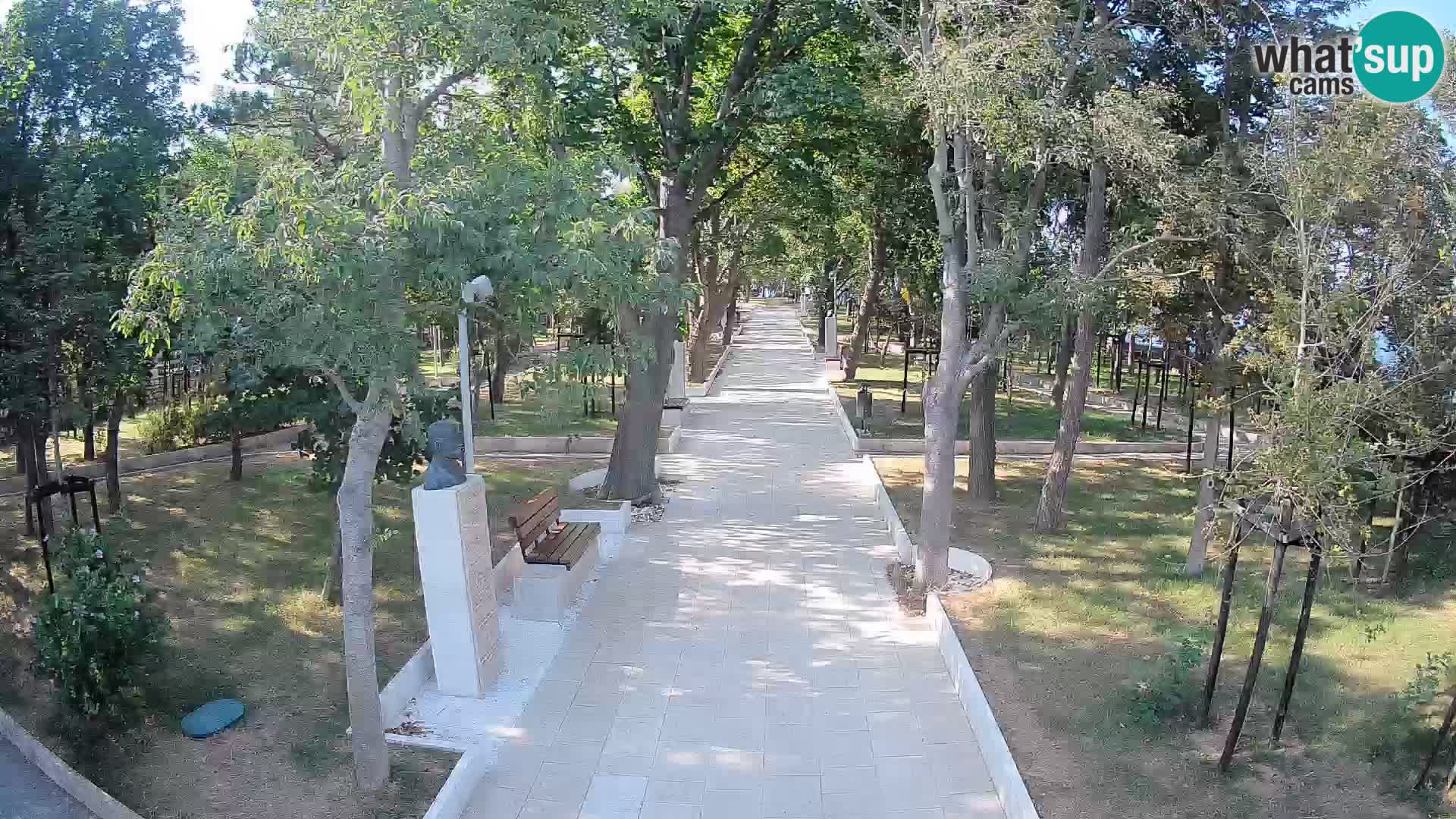 Webcam Schriftstellerpark Senj – Live am Meer