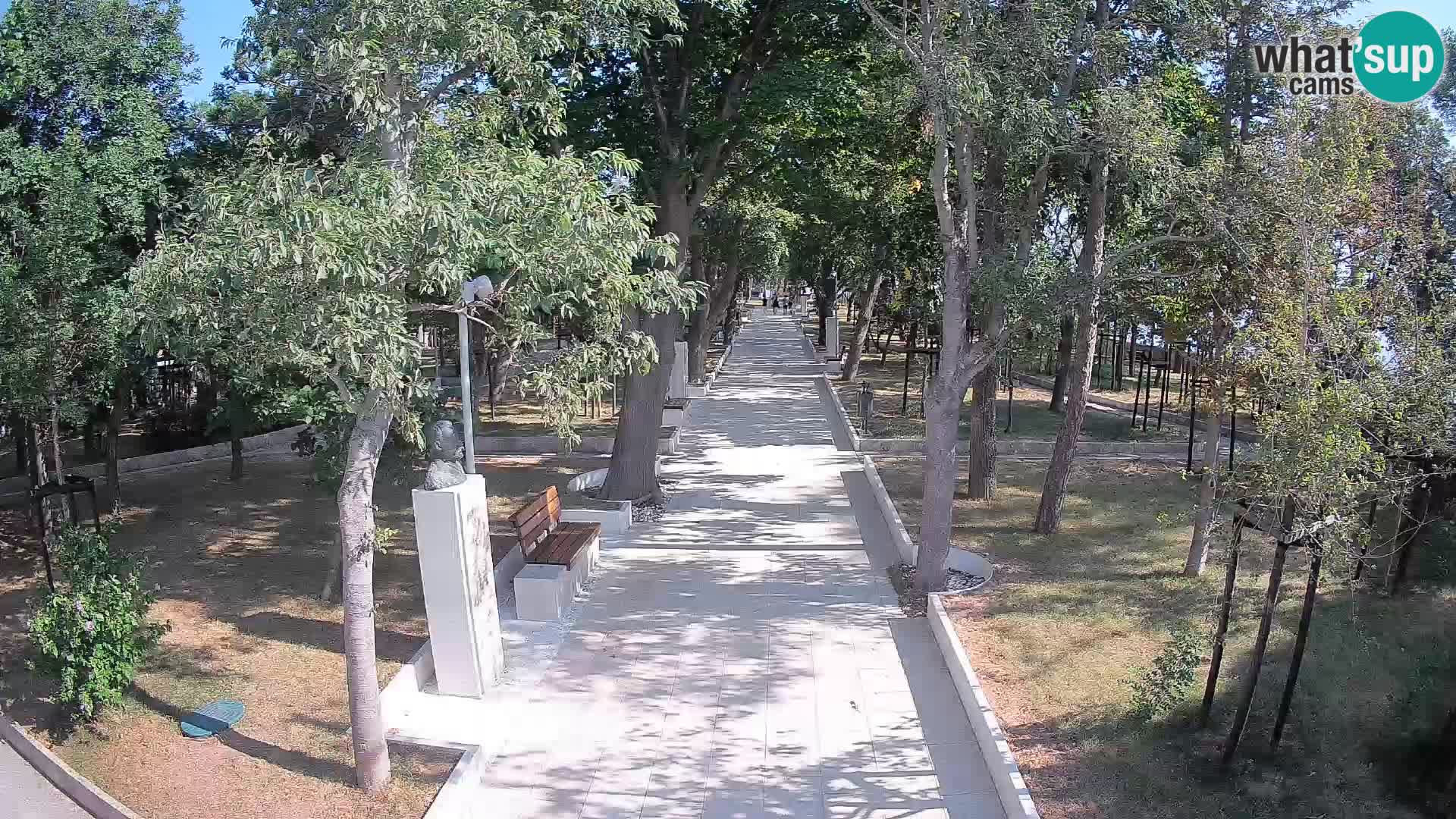Webcam Schriftstellerpark Senj – Live am Meer