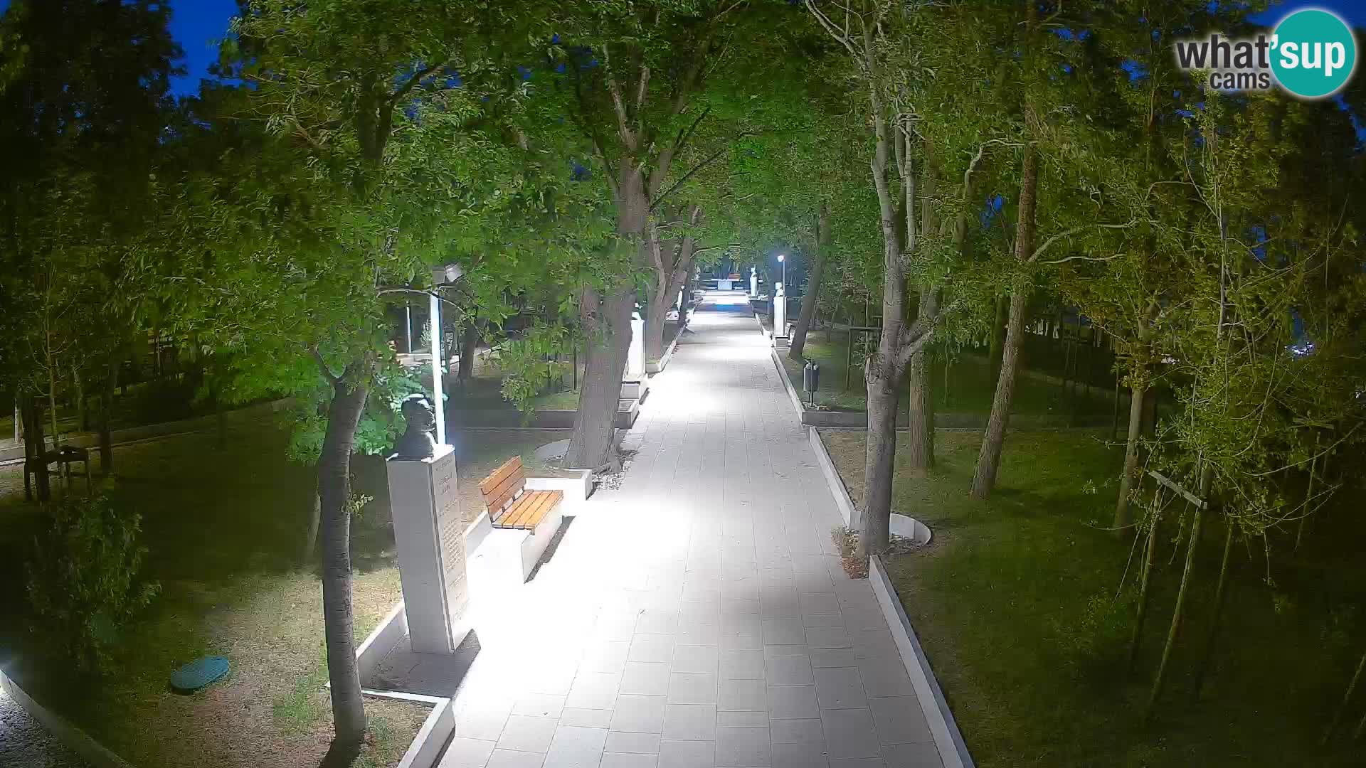 Webcam Schriftstellerpark Senj – Live am Meer