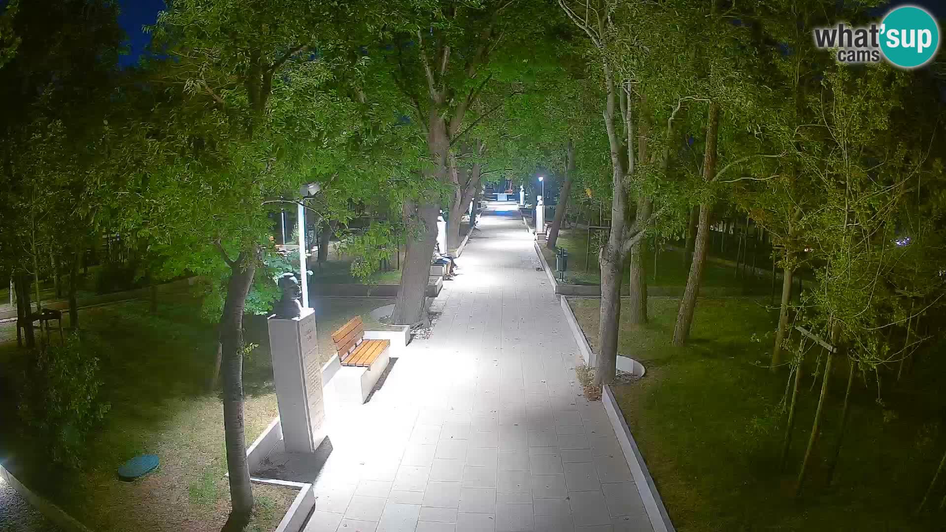 Webcam Schriftstellerpark Senj – Live am Meer