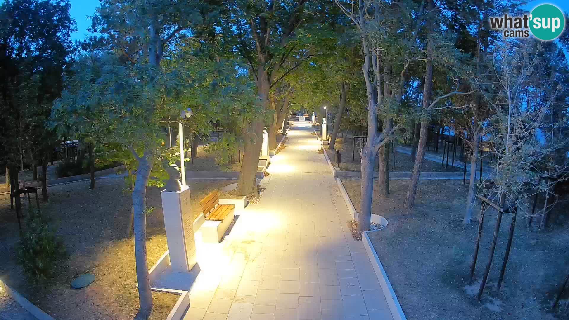 Writers’ Park Webcam Senj – Live by the Sea