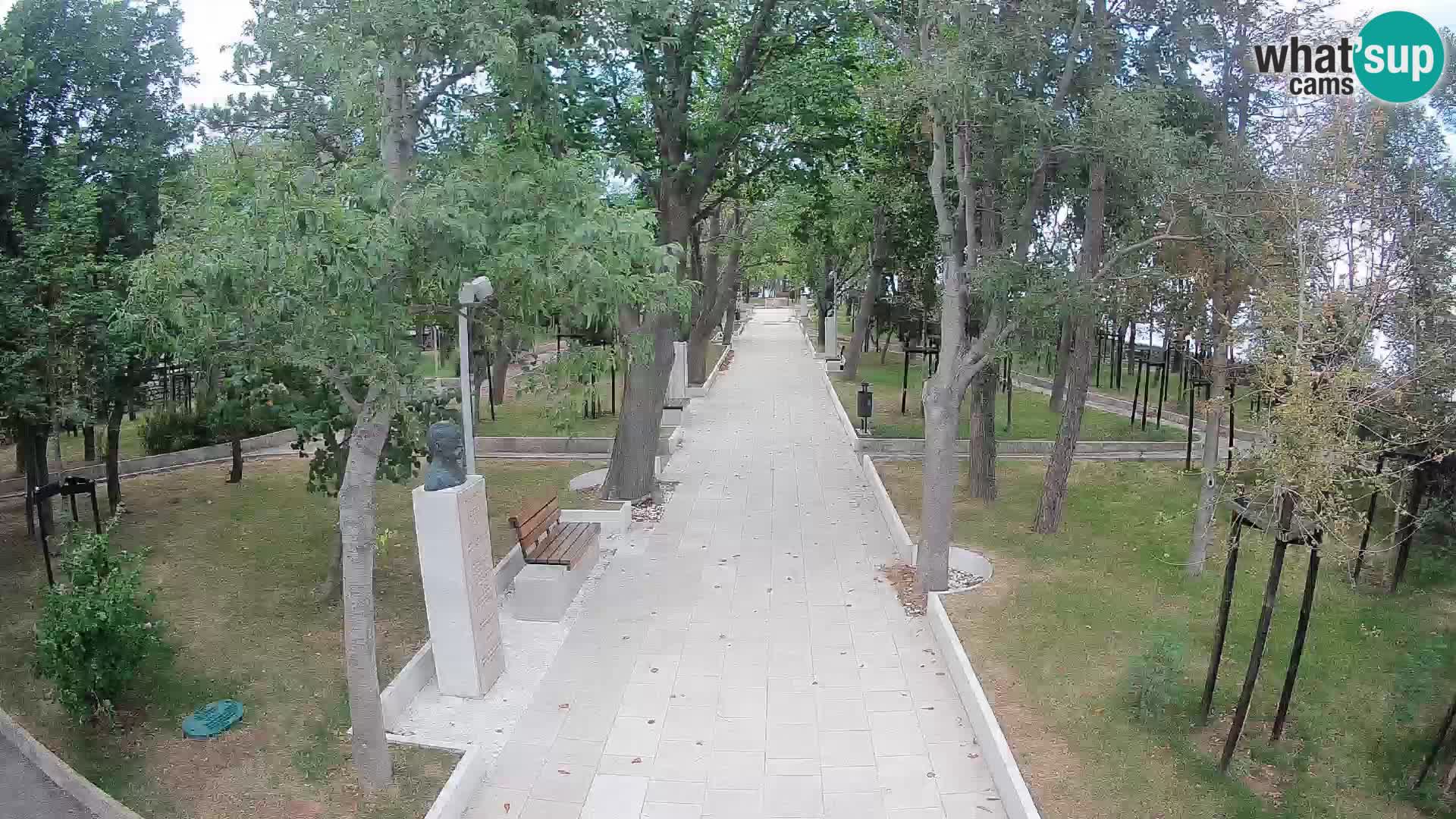 Webcam Schriftstellerpark Senj – Live am Meer
