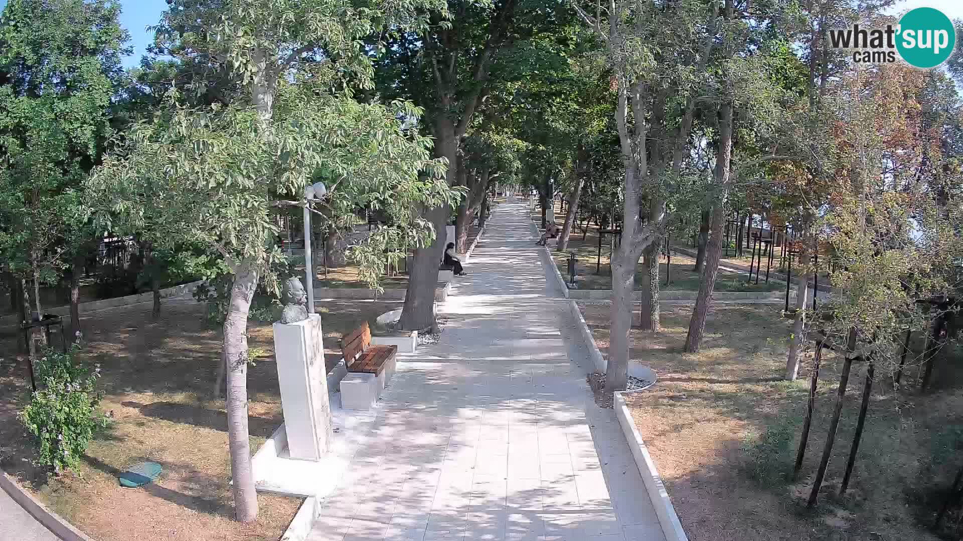 Webcam Schriftstellerpark Senj – Live am Meer