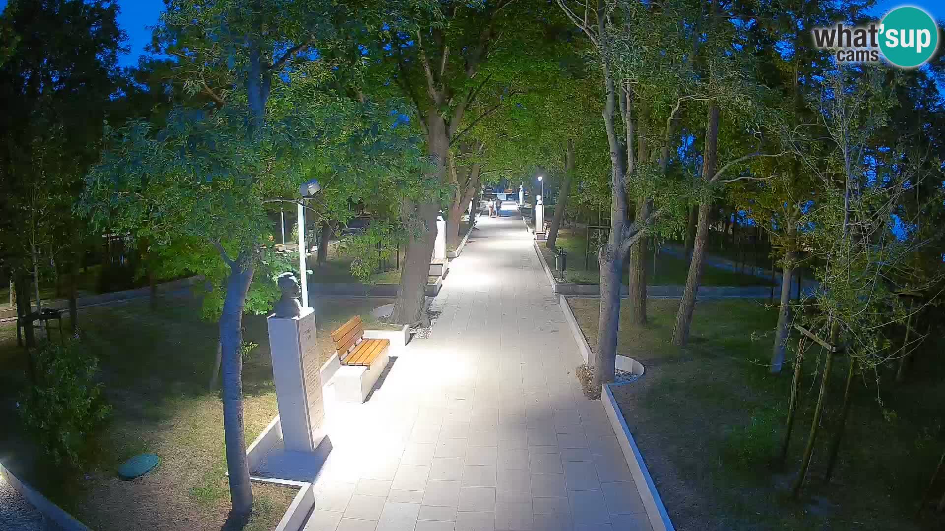 Webcam Schriftstellerpark Senj – Live am Meer