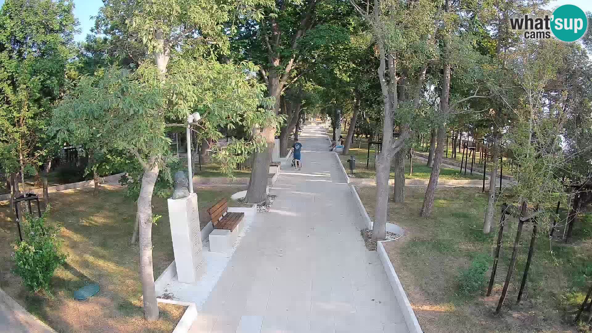 Webcam Schriftstellerpark Senj – Live am Meer