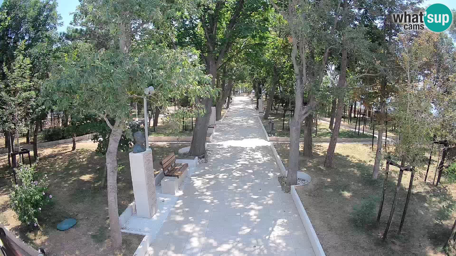Webcam Schriftstellerpark Senj – Live am Meer