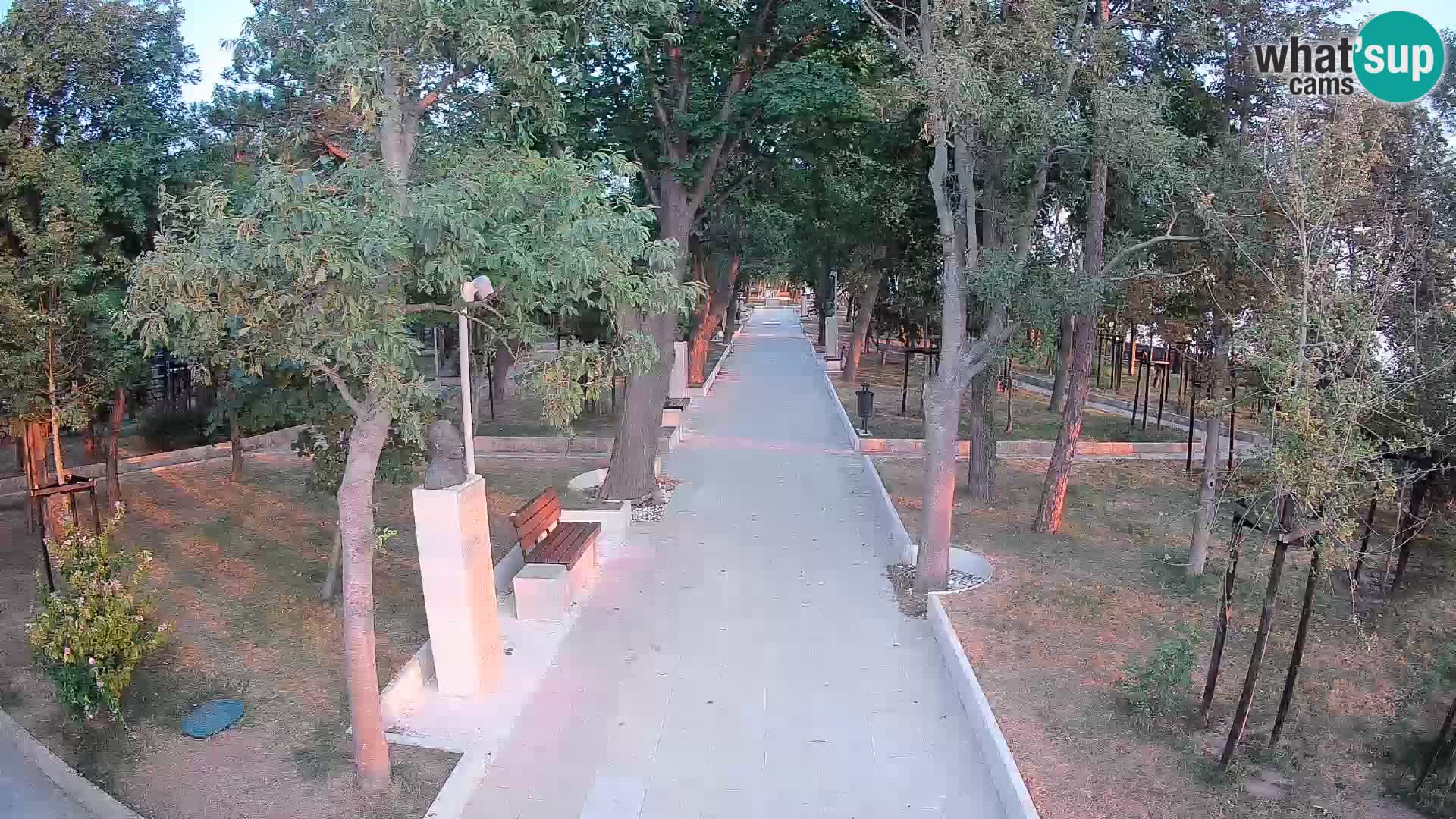 Webcam Schriftstellerpark Senj – Live am Meer