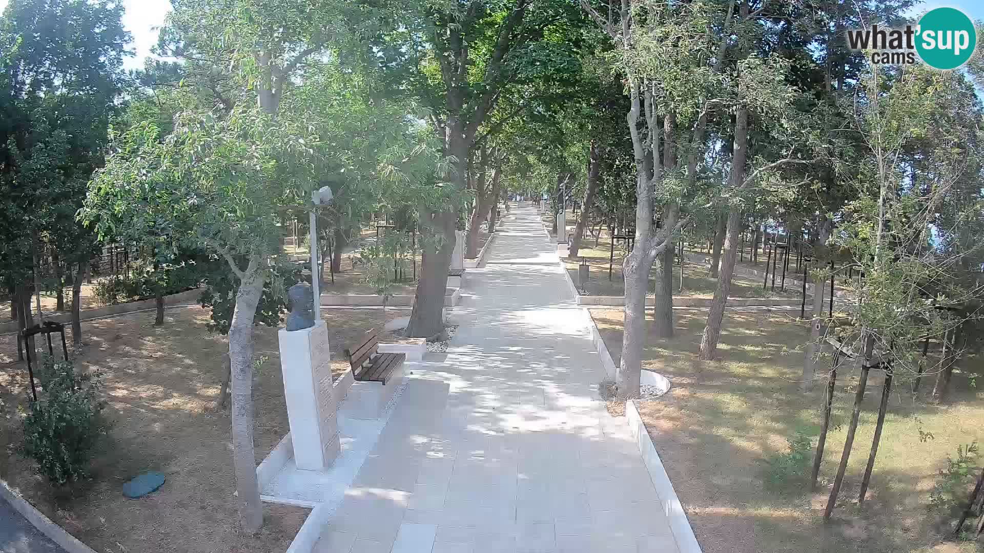 Webcam Schriftstellerpark Senj – Live am Meer