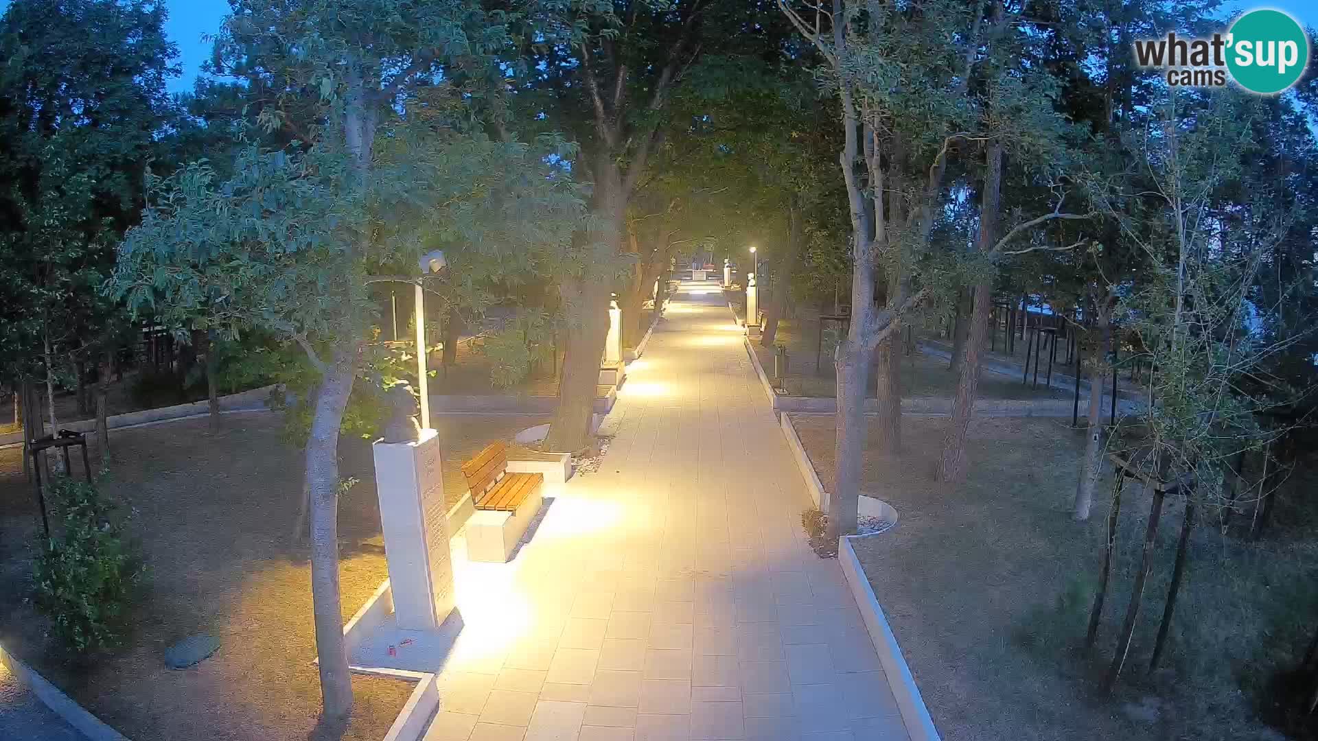 Webcam Schriftstellerpark Senj – Live am Meer