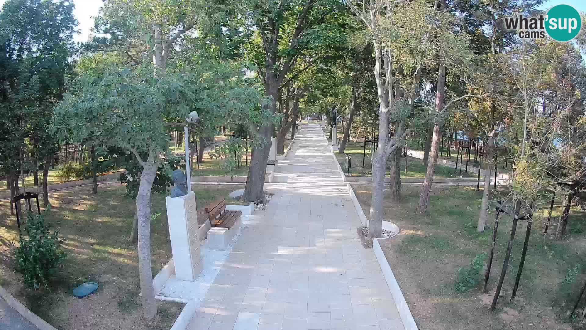 Webcam Schriftstellerpark Senj – Live am Meer