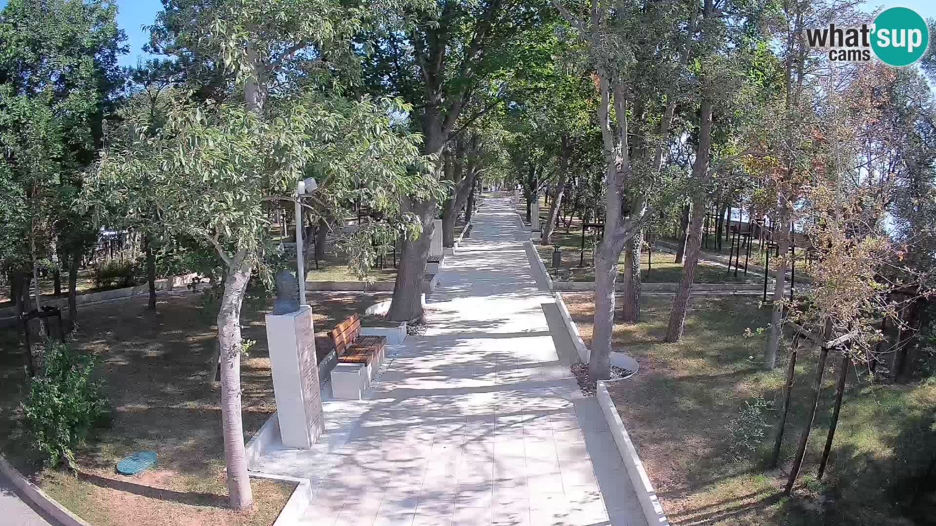 Webcam Schriftstellerpark Senj – Live am Meer