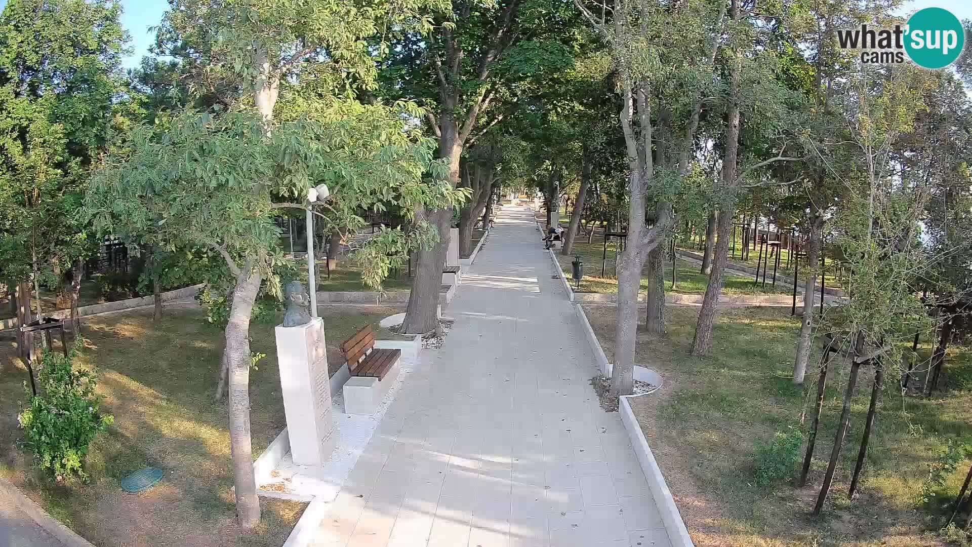 Webcam Schriftstellerpark Senj – Live am Meer