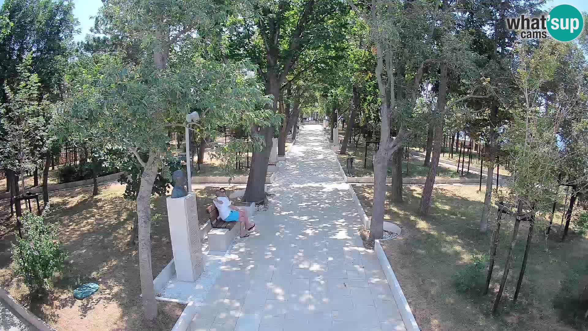 Webcam Schriftstellerpark Senj – Live am Meer