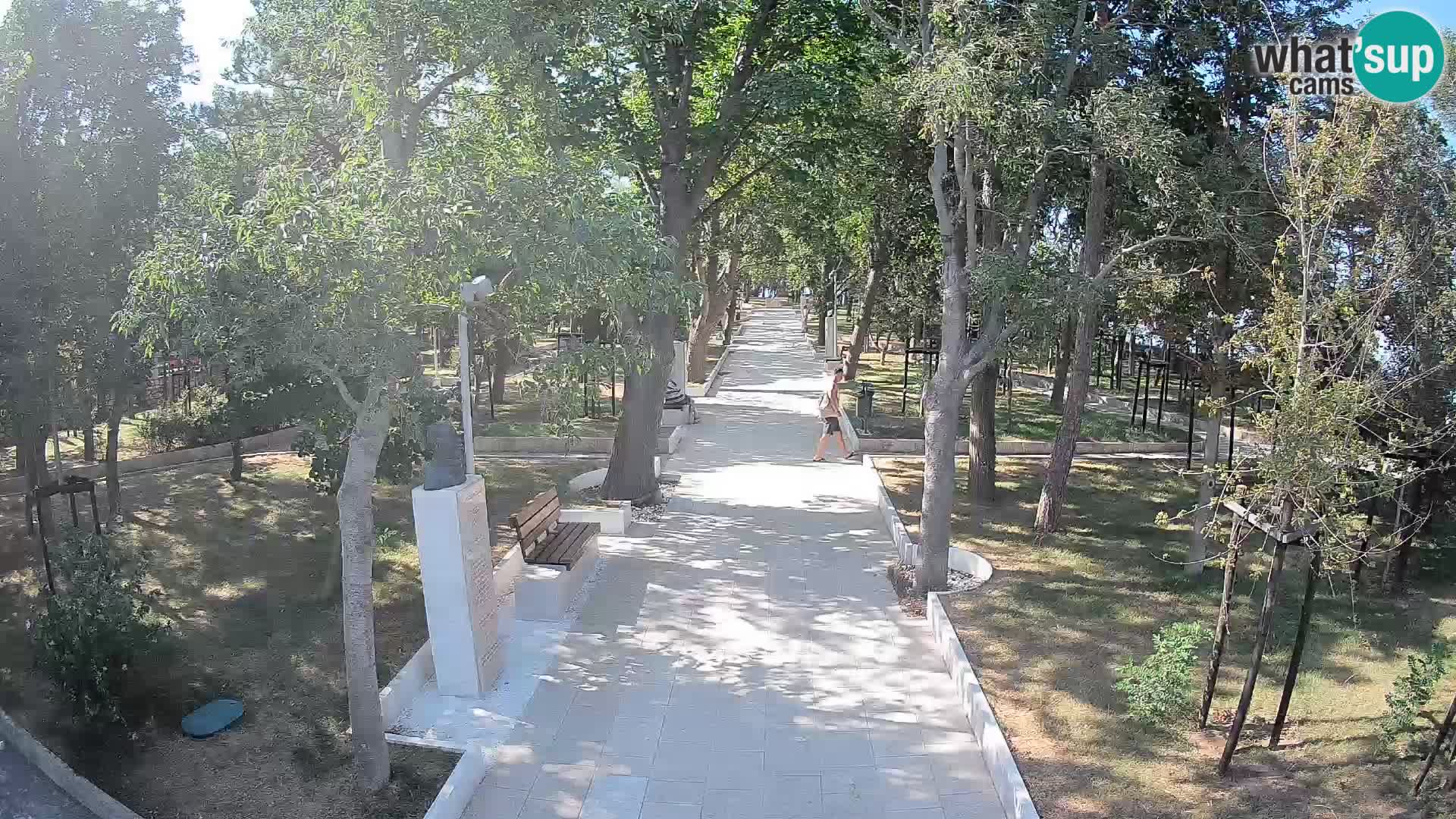 Webcam Schriftstellerpark Senj – Live am Meer