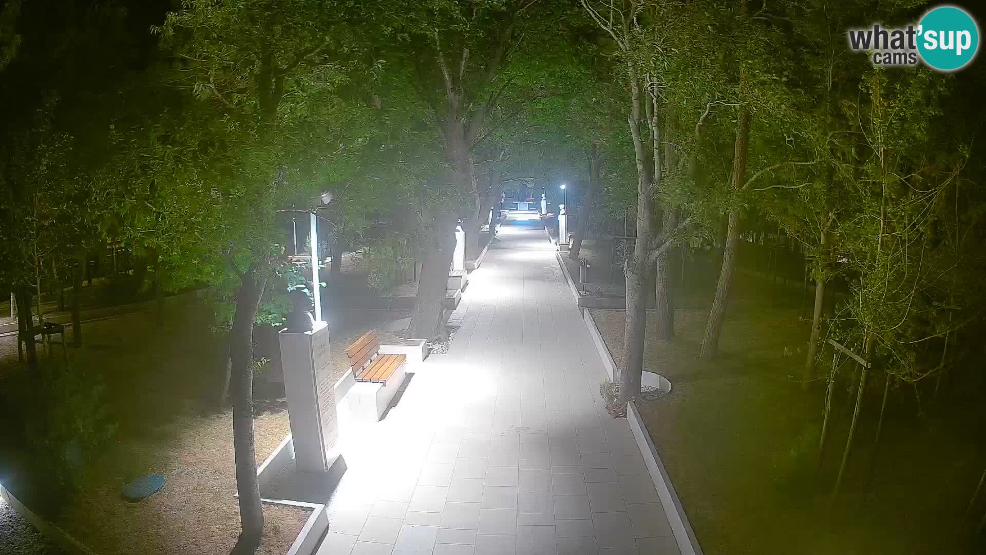 Webcam Schriftstellerpark Senj – Live am Meer