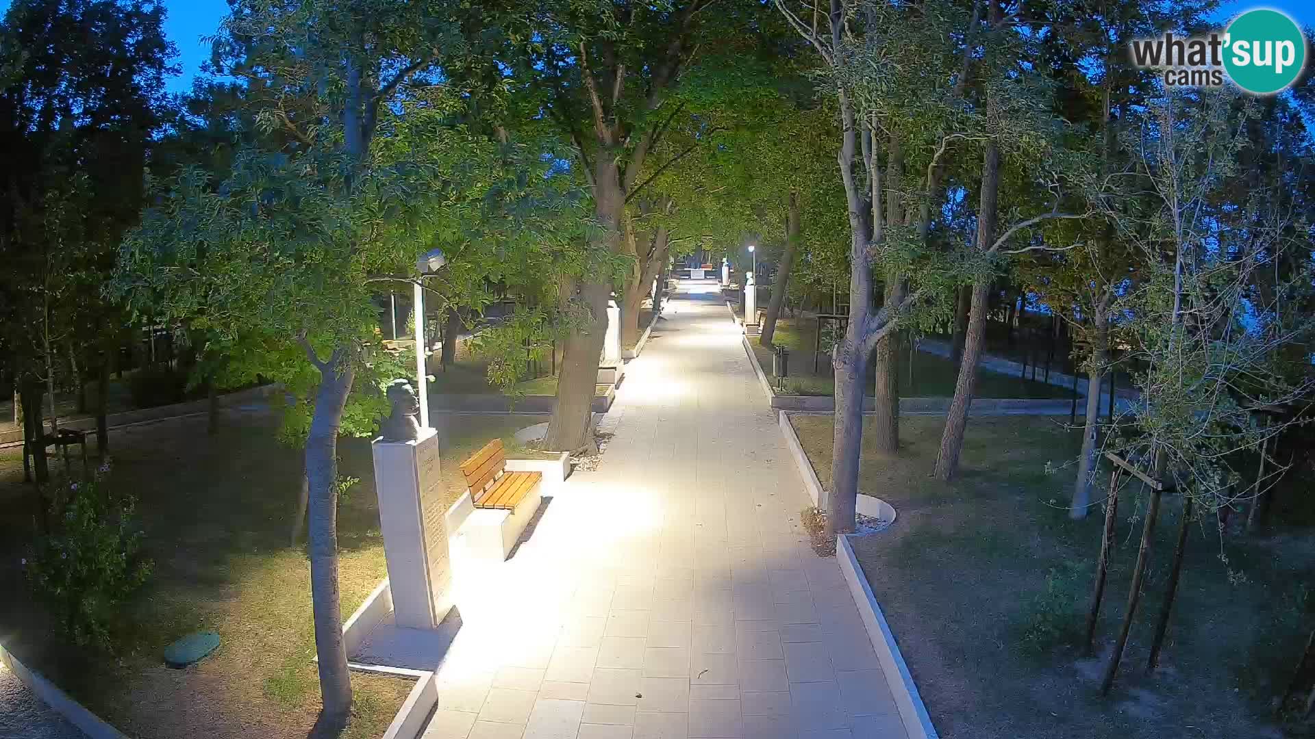 Webcam Schriftstellerpark Senj – Live am Meer