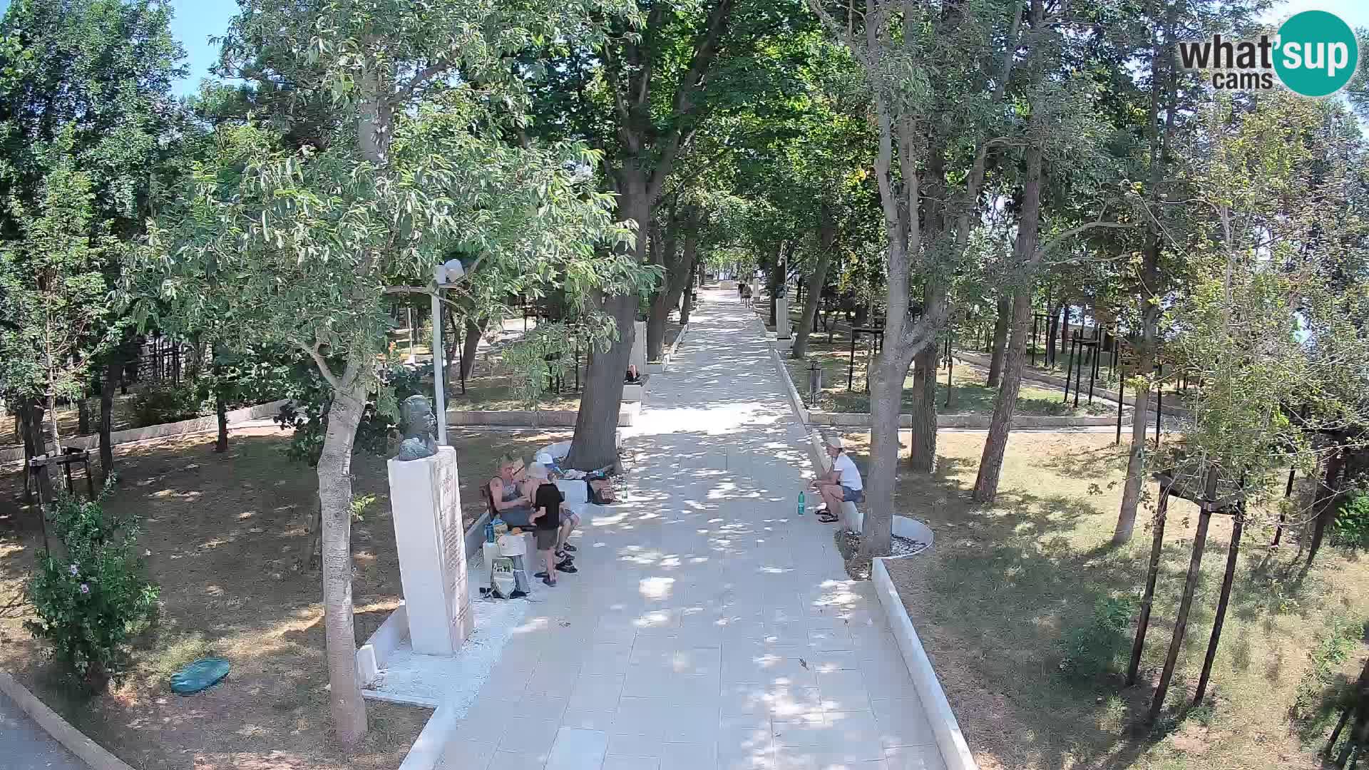 Webcam Schriftstellerpark Senj – Live am Meer