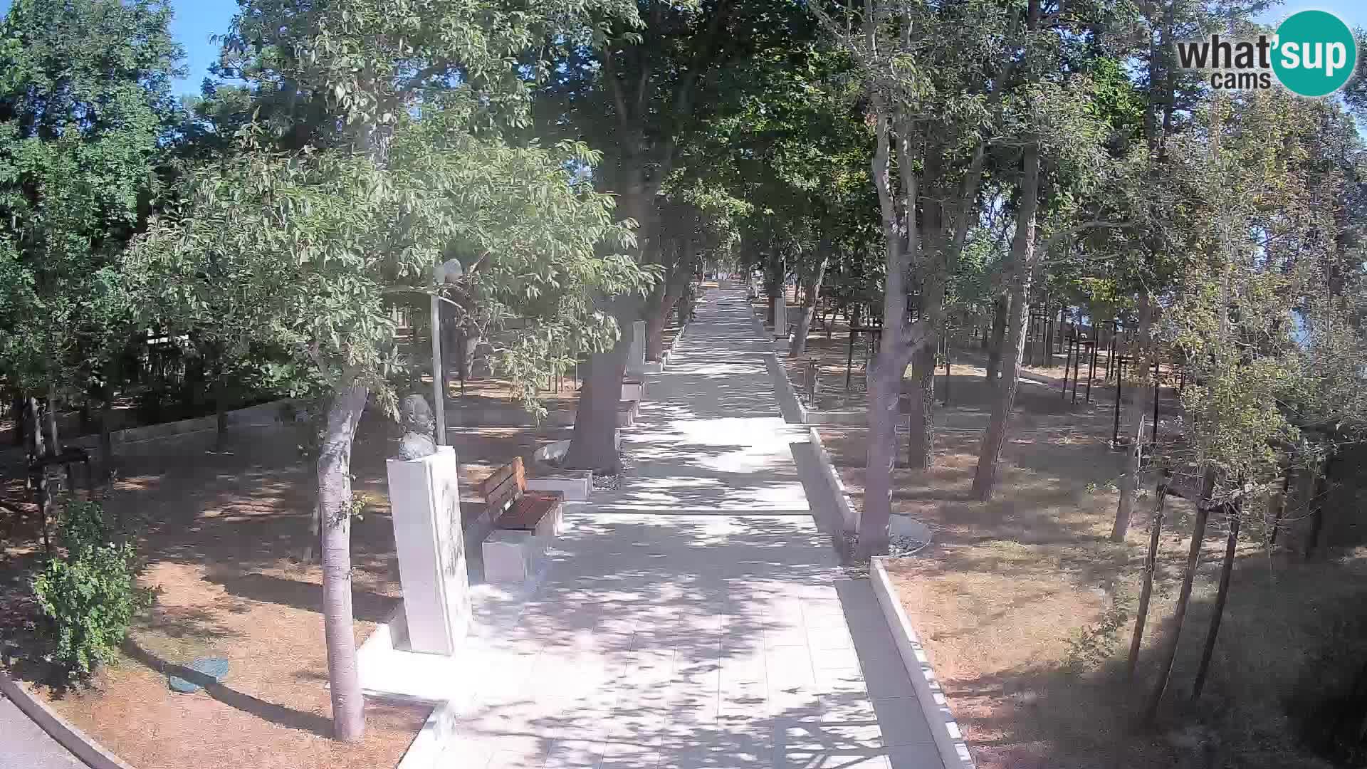Webcam Schriftstellerpark Senj – Live am Meer