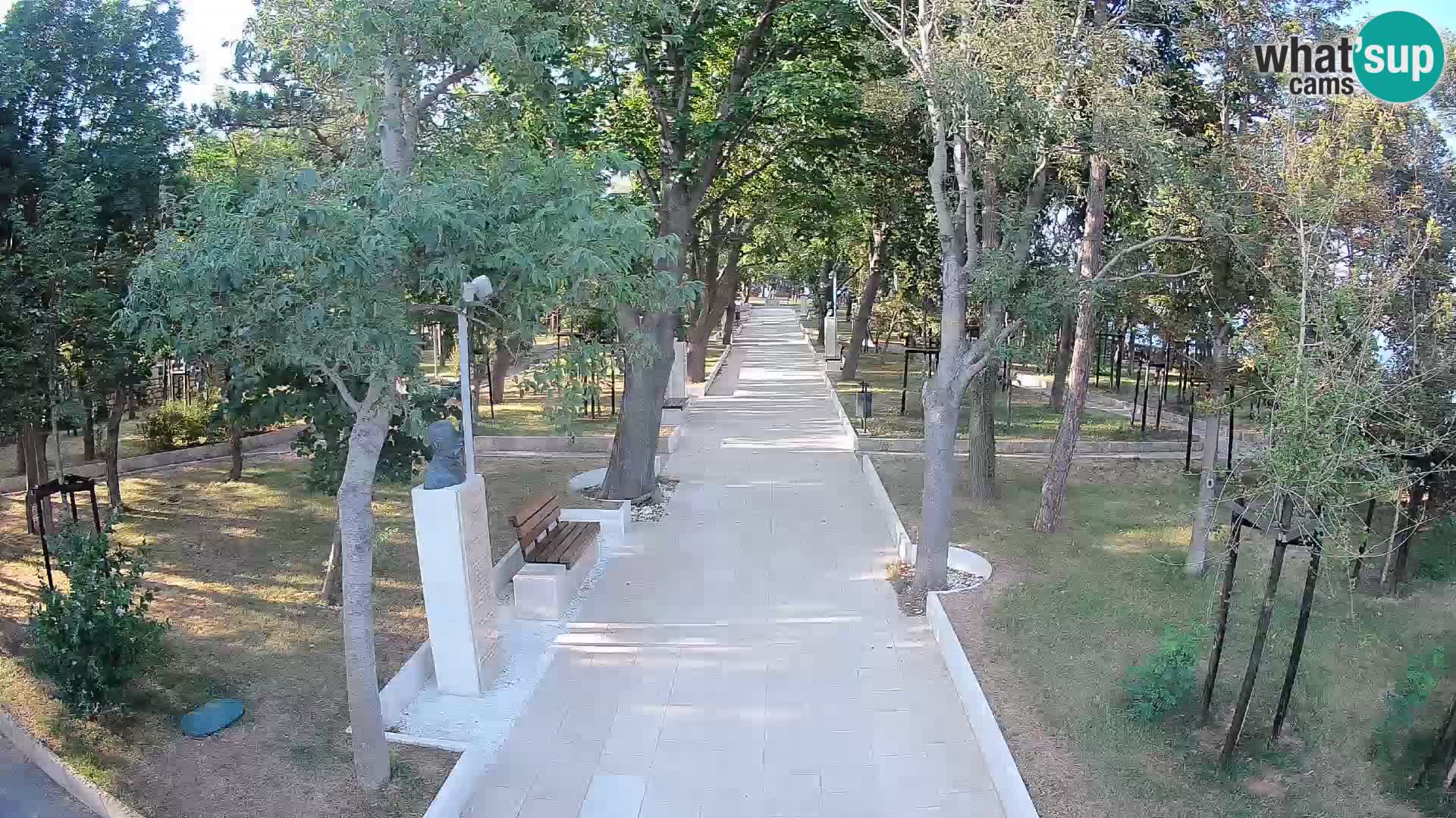 Webcam Schriftstellerpark Senj – Live am Meer