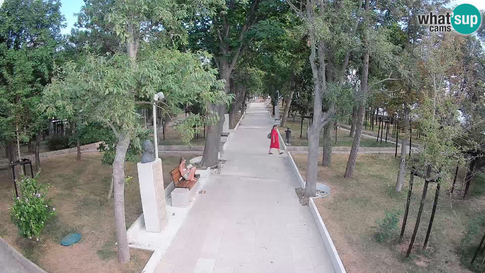 Webcam Schriftstellerpark Senj – Live am Meer