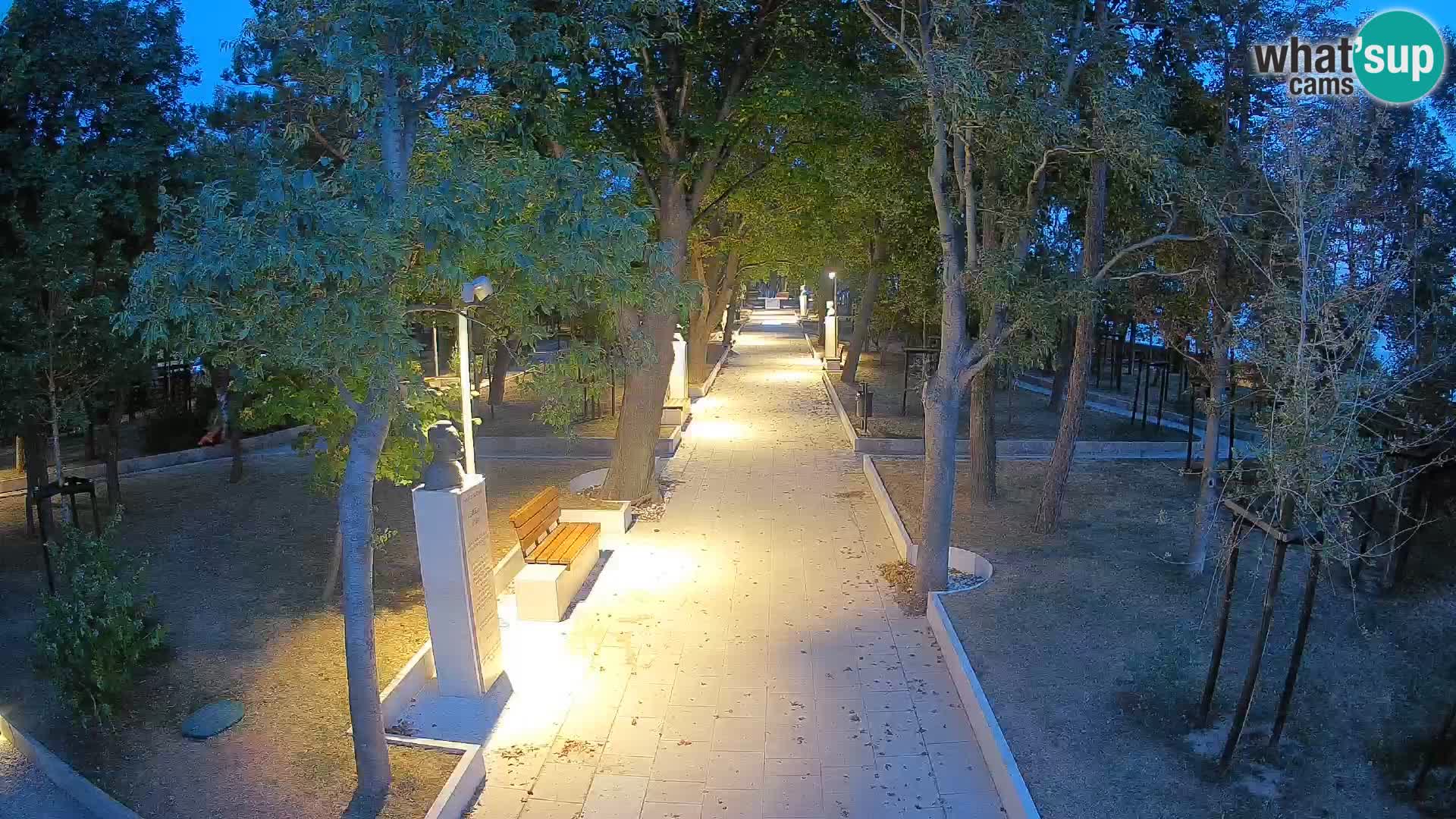 Writers’ Park Webcam Senj – Live by the Sea