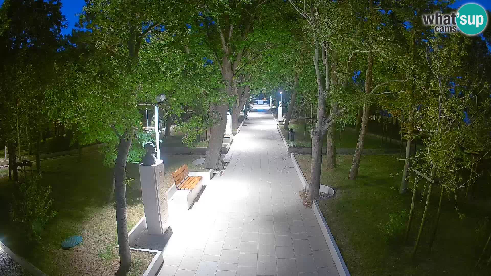 Webcam Schriftstellerpark Senj – Live am Meer