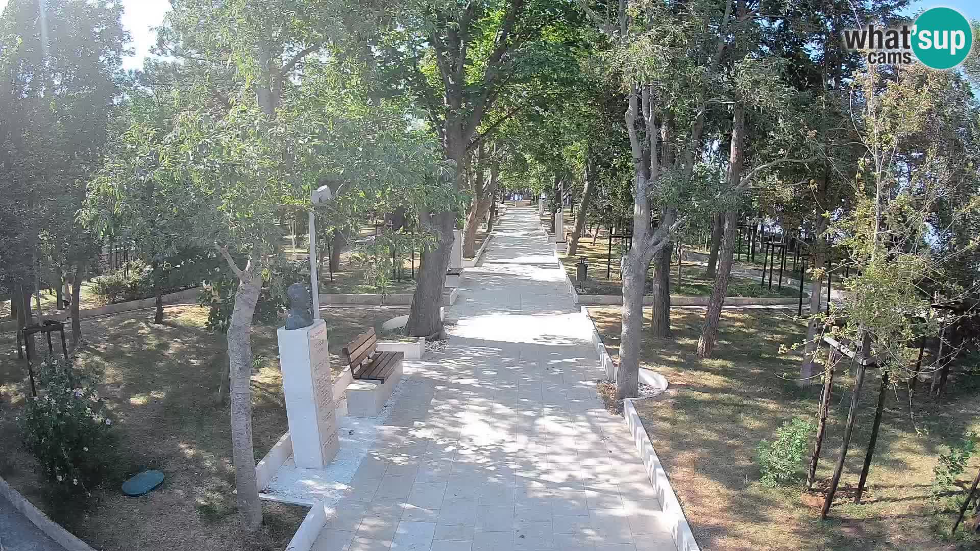 Webcam Schriftstellerpark Senj – Live am Meer