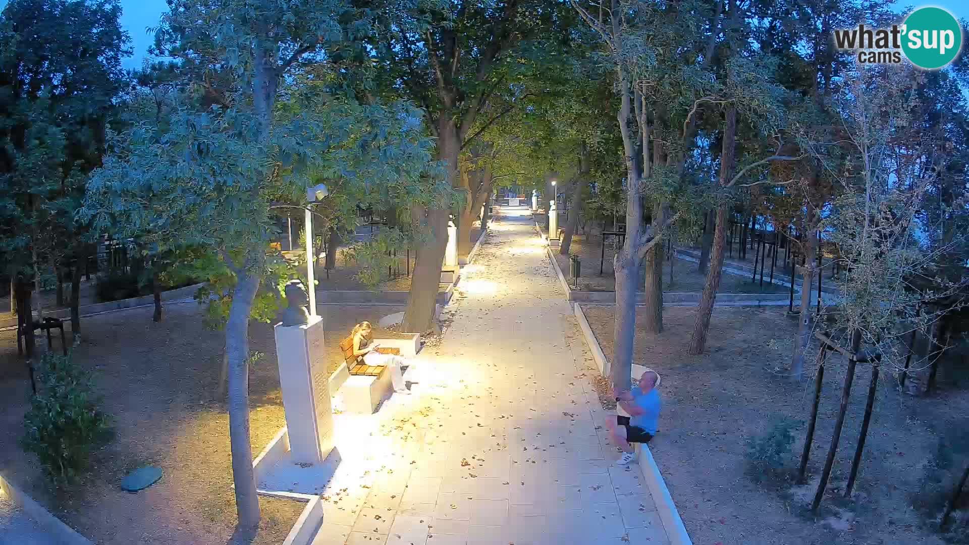 Writers’ Park Webcam Senj – Live by the Sea