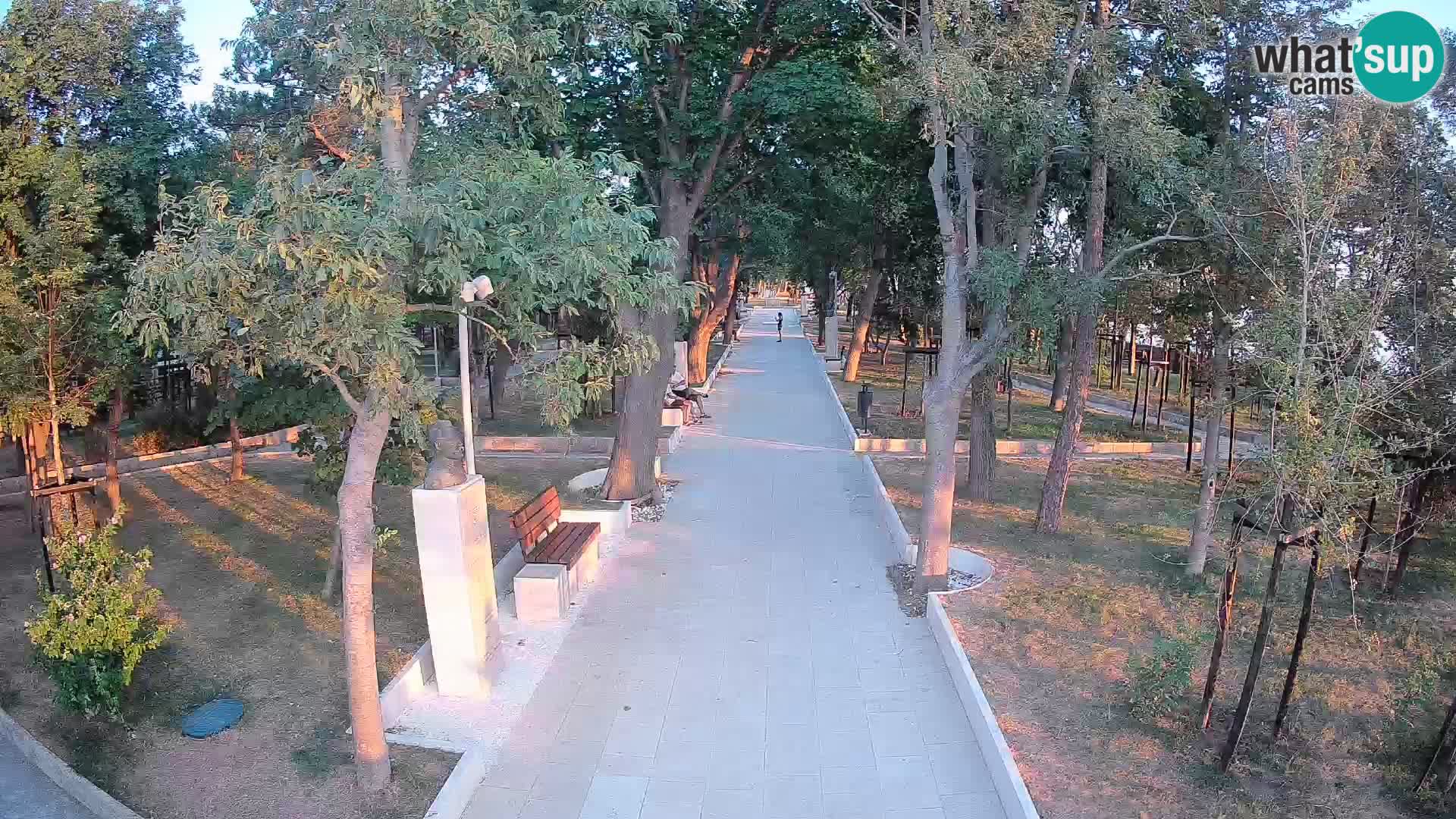 Webcam Schriftstellerpark Senj – Live am Meer