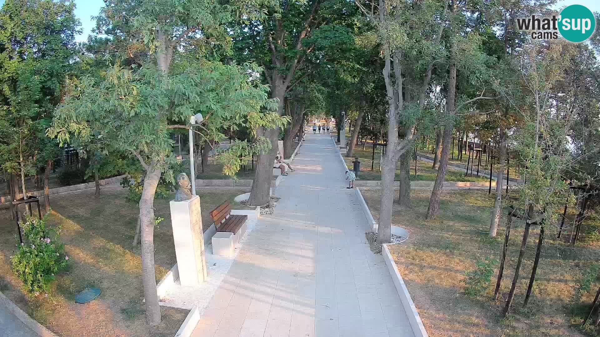 Webcam Schriftstellerpark Senj – Live am Meer