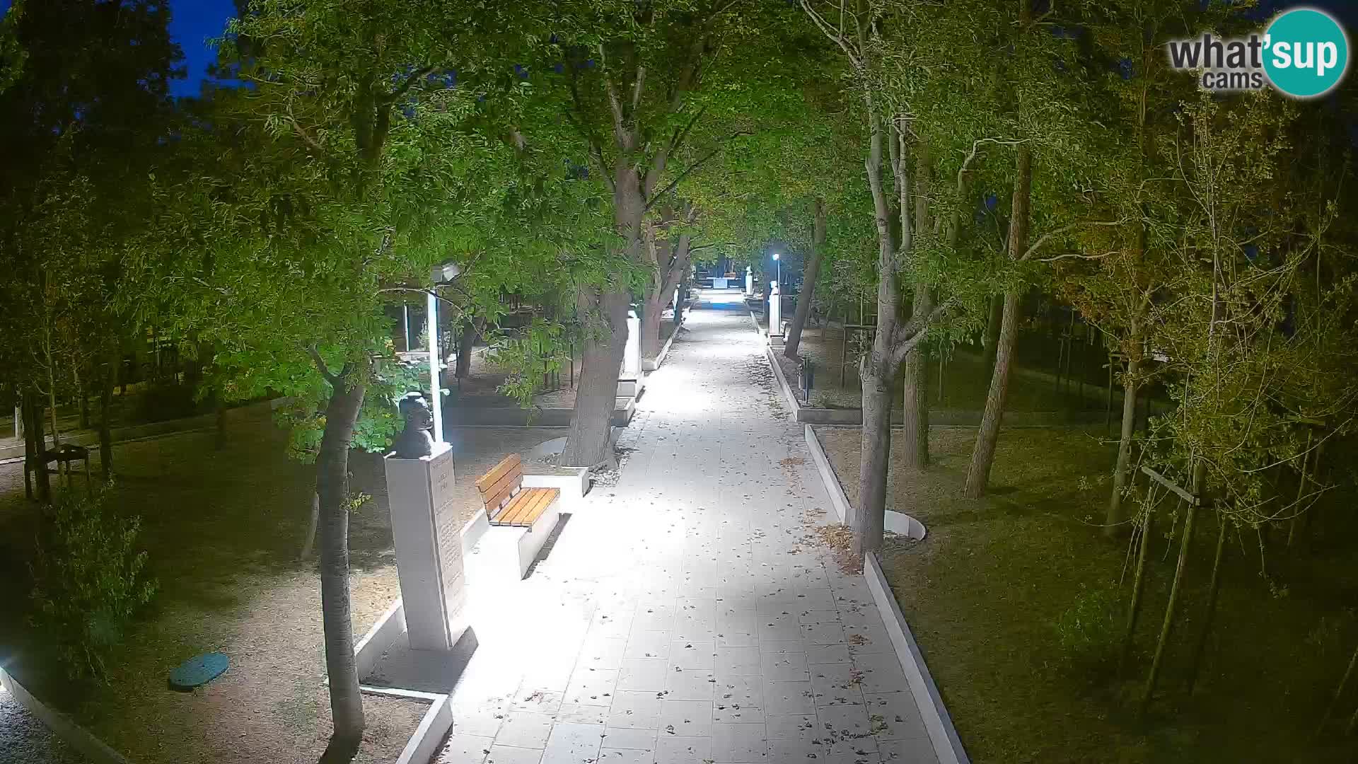 Webcam Schriftstellerpark Senj – Live am Meer