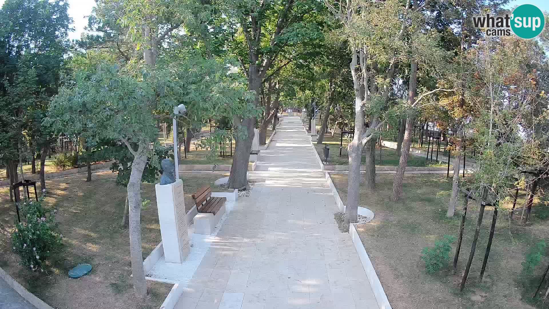 Webcam Schriftstellerpark Senj – Live am Meer