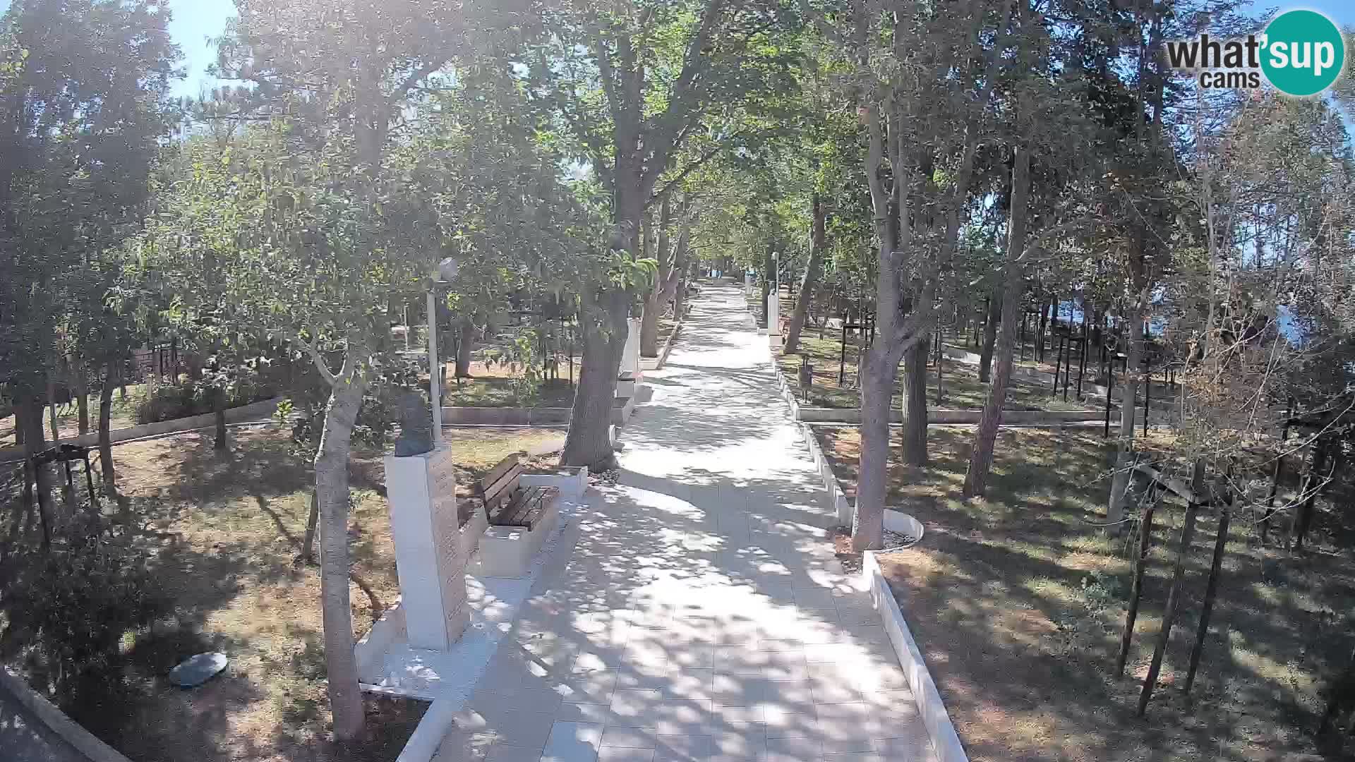 Webcam Schriftstellerpark Senj – Live am Meer