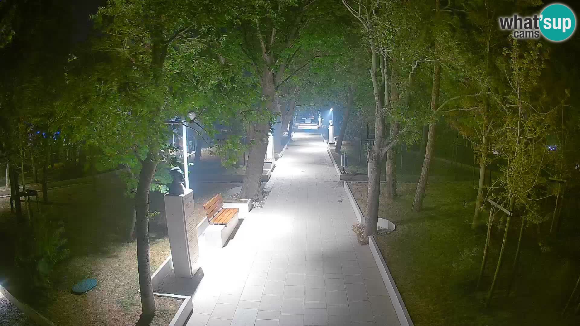Webcam Schriftstellerpark Senj – Live am Meer