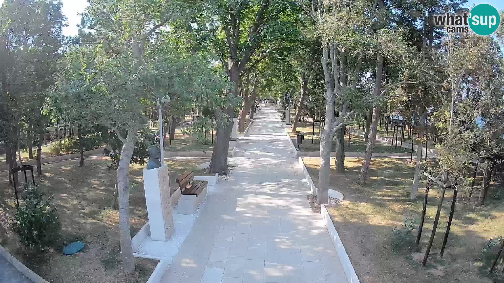 Writers’ Park Webcam Senj – Live by the Sea