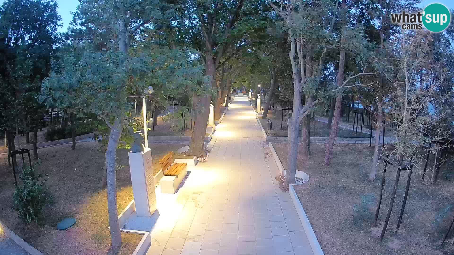 Webcam Schriftstellerpark Senj – Live am Meer