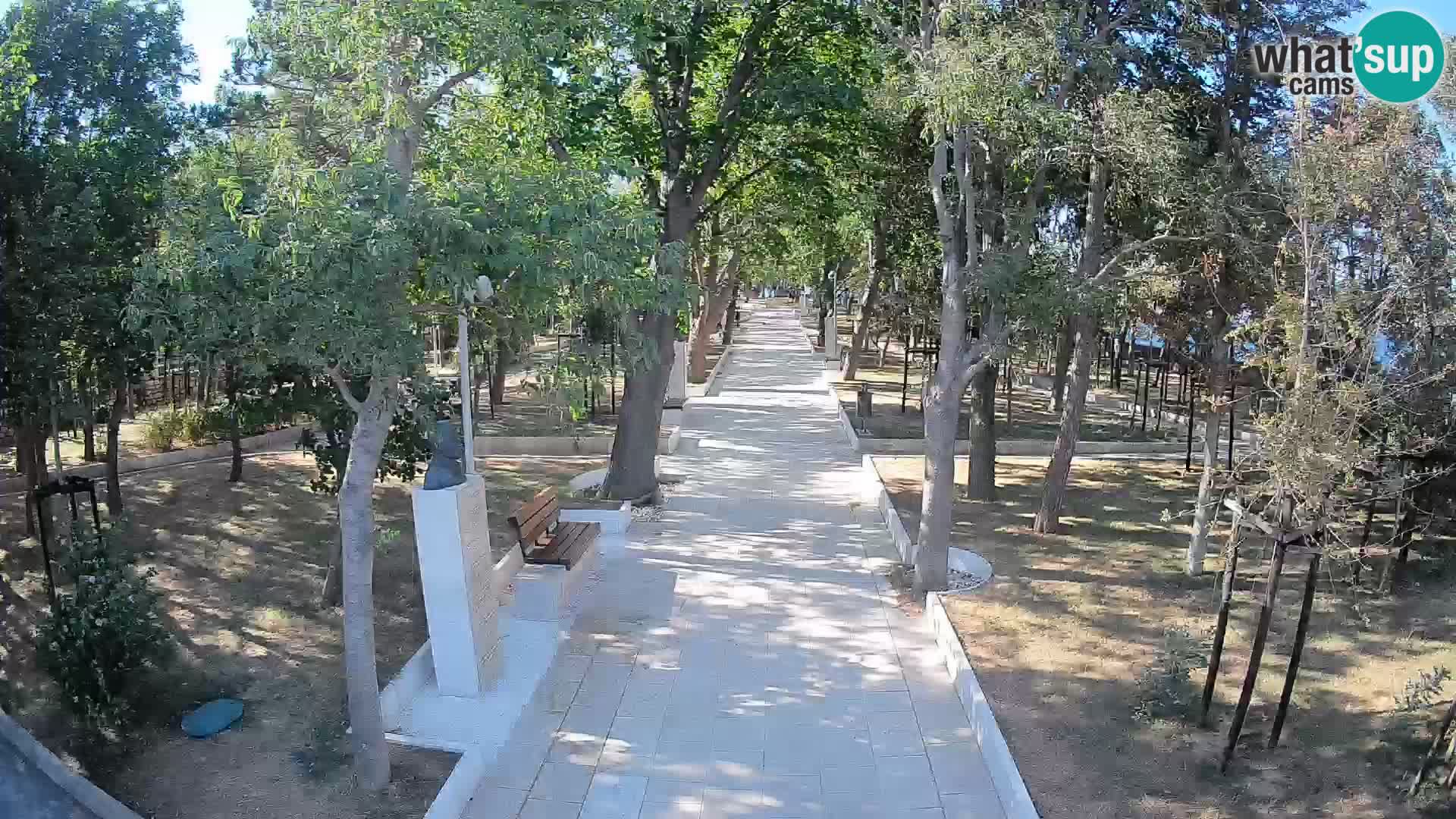 Webcam Schriftstellerpark Senj – Live am Meer