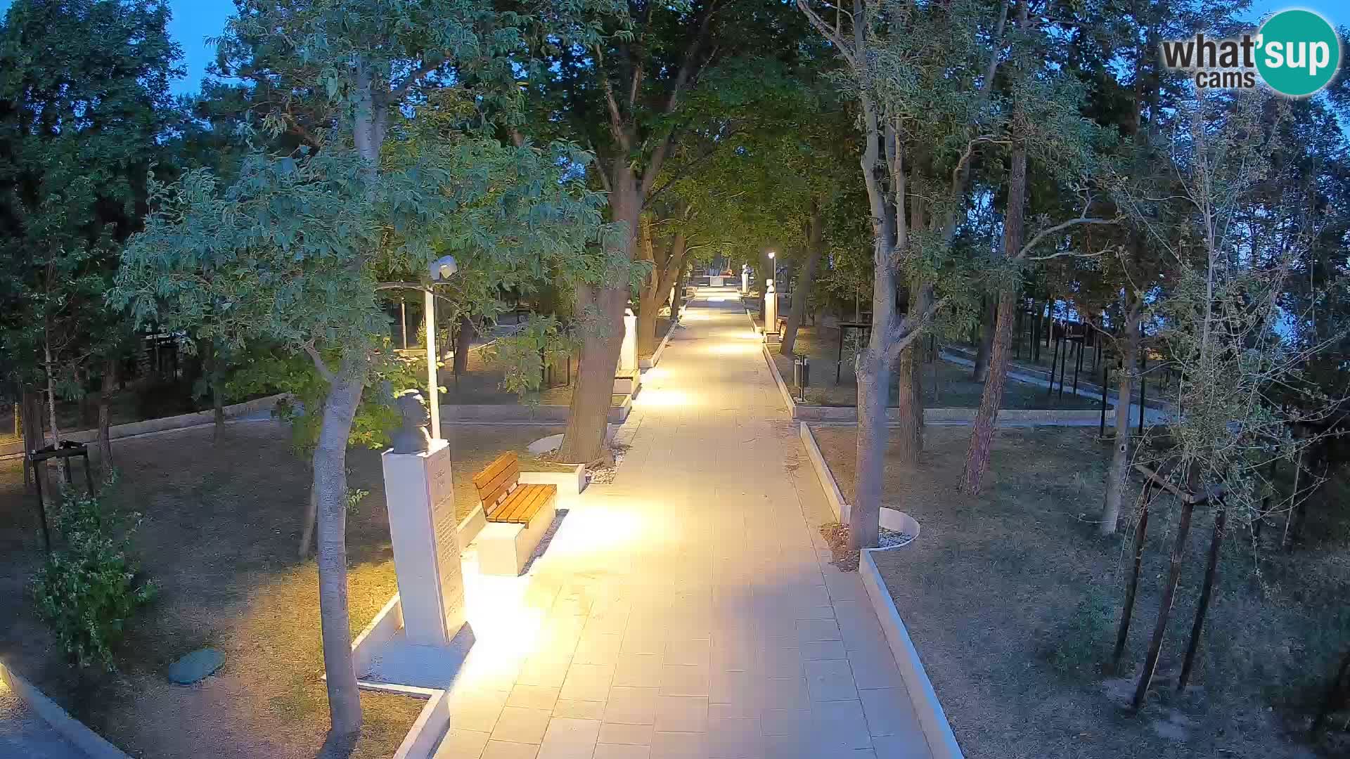Writers’ Park Webcam Senj – Live by the Sea